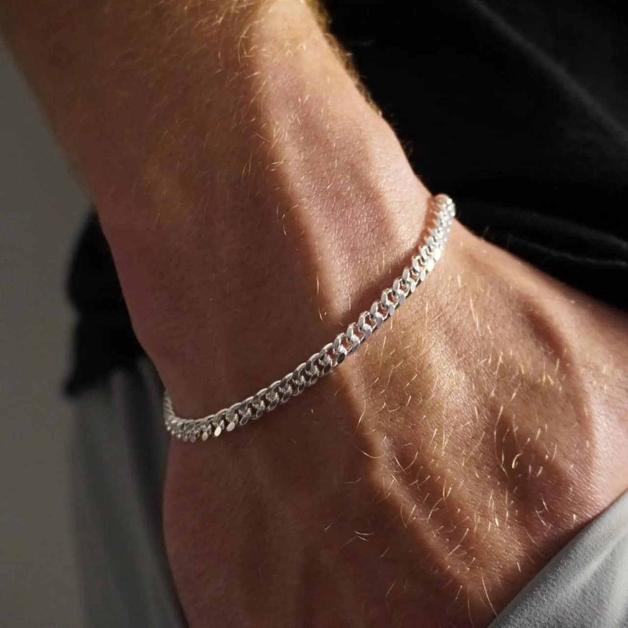 2 Pcs 925 Sterling Silver 5mm Cuban Link Chain for Men&2.5mm Rope Link Chain Bracelet Set for Men's&woman,Trendy hip-hop stacking Fashion Gift Boyfriend/Girlfriend/mother's Non Tarnish Hypoallergenic