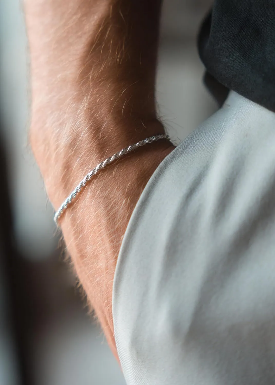 2 Pcs 925 Sterling Silver 5mm Cuban Link Chain for Men&2.5mm Rope Link Chain Bracelet Set for Men's&woman,Trendy hip-hop stacking Fashion Gift Boyfriend/Girlfriend/mother's Non Tarnish Hypoallergenic