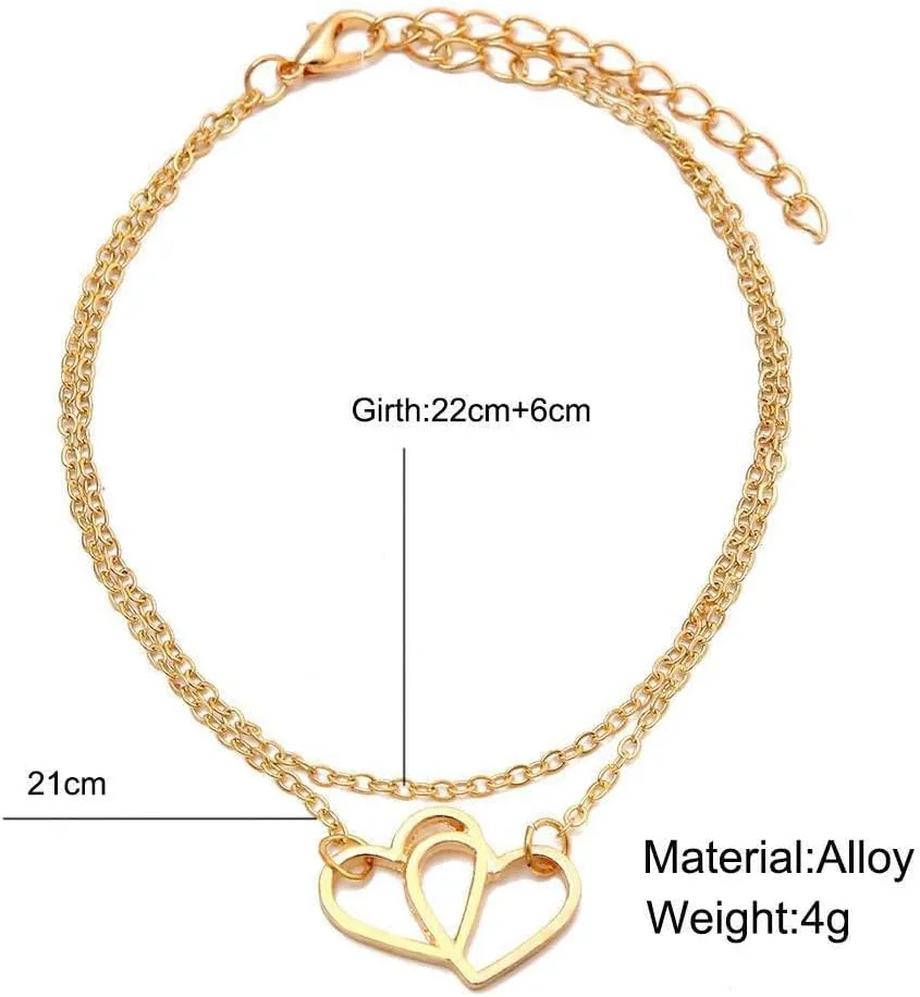Ankle Bracelets for Women, Boho Layered Anklets for Women Waterproof Dainty Beads Anklet Sets Elastic Handmade Summer Beach Charm Ankle Bracelets for Women Jewelry Gift