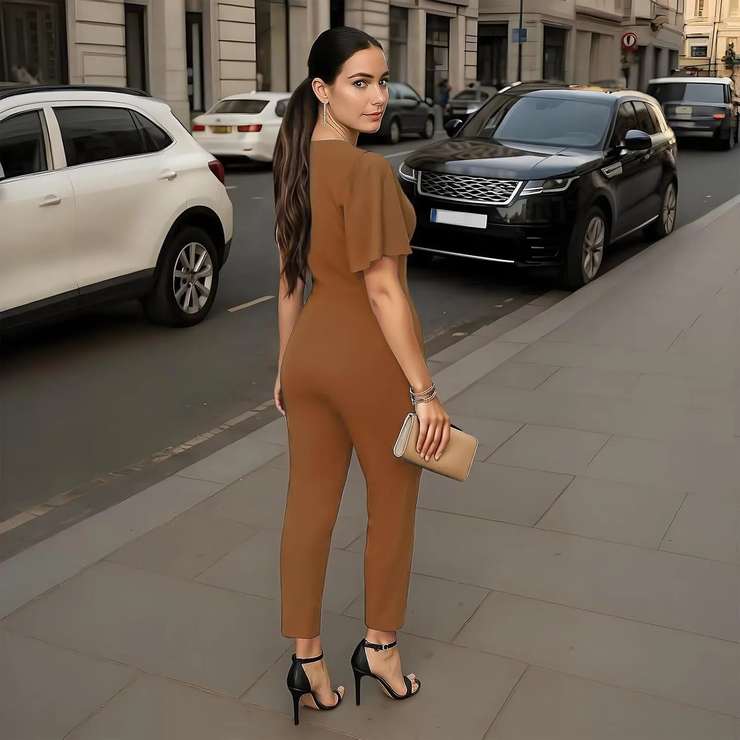 Bodycon Sexy Jumpsuits for Women One Piece Summer Casual Rompers Tie Shoulder Party Club Jumpsuit Romper