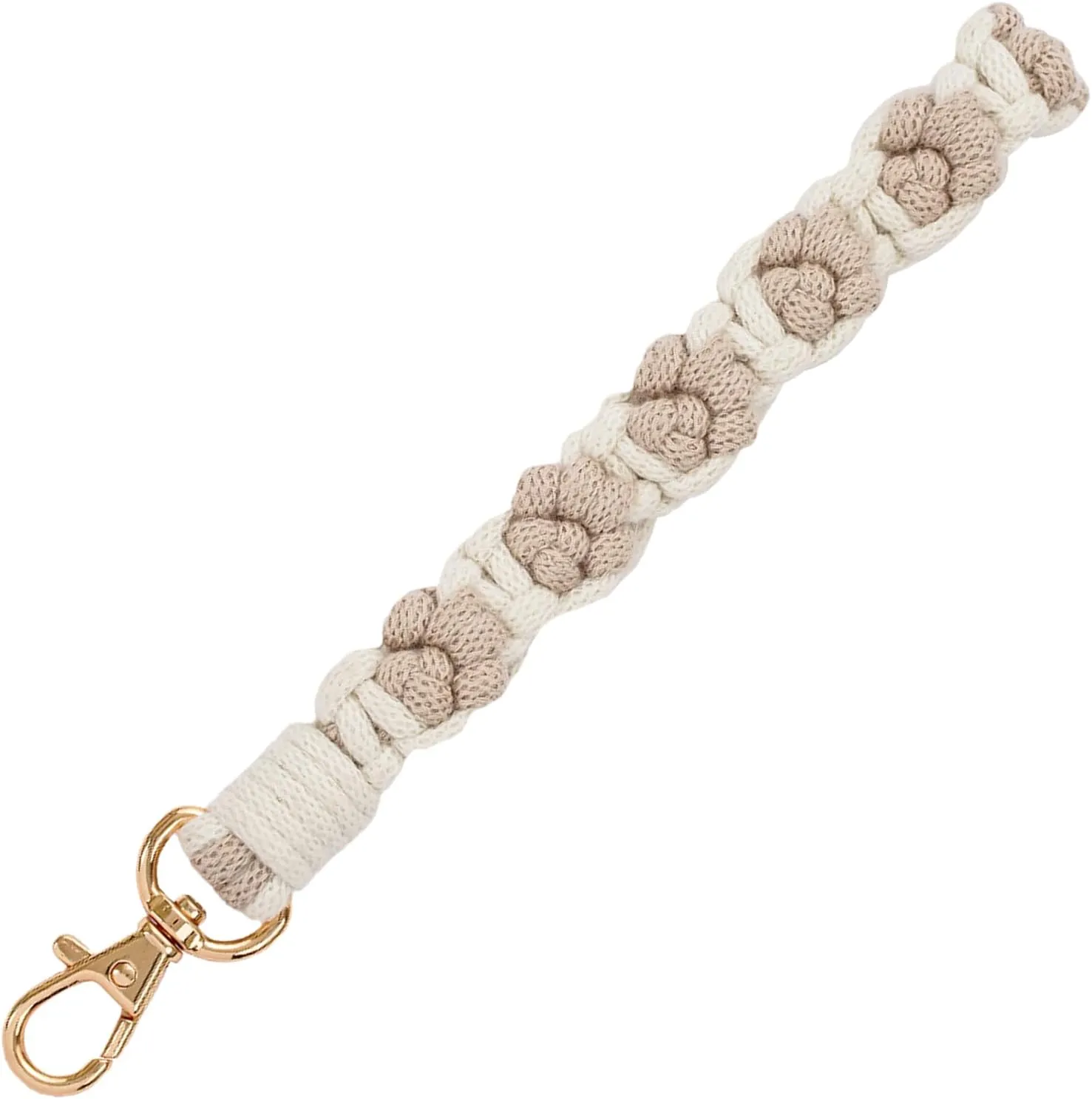 Braided Wristlet Keychain for Keys/Wrist Lanyard with Clip Hook for ID Badges/Cute Woven Bracelet for Women/Girls