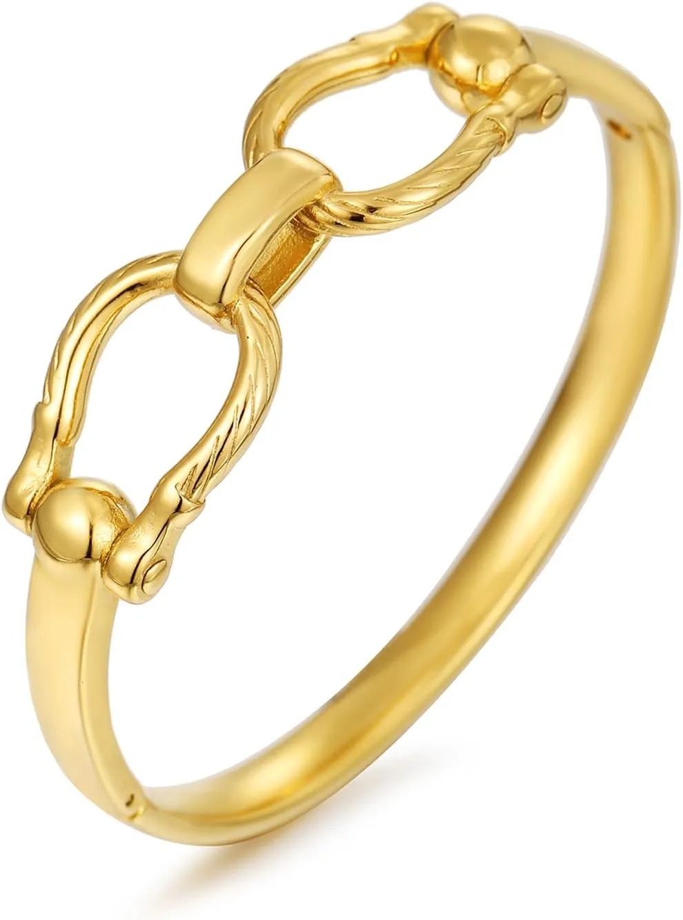 Chunky Gold Bangle Bracelets for Women Hammered Texture Cuff Bangles Wrist Wrap Bangle Bracelet Jewelry