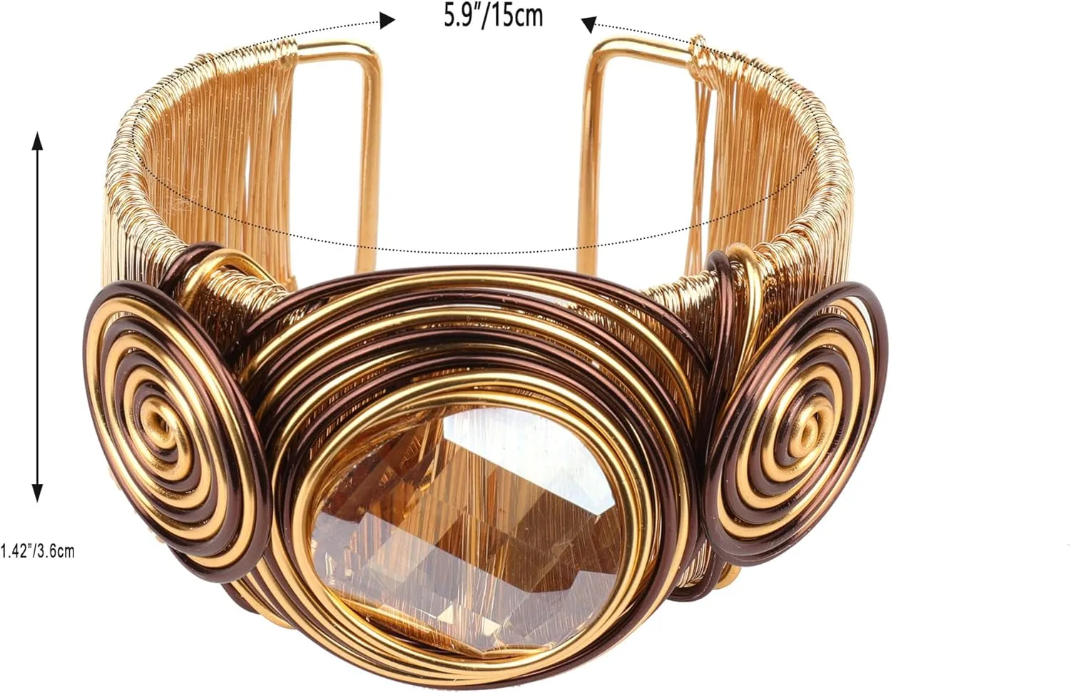 Chunky Gold Cuff Bracelets for Women Stack Silver Bracelet Vintage Bohemian Indian Bangles for Women Adjustable Open Wide Gold Bangle Bracelet Trendy Statement Jewelry