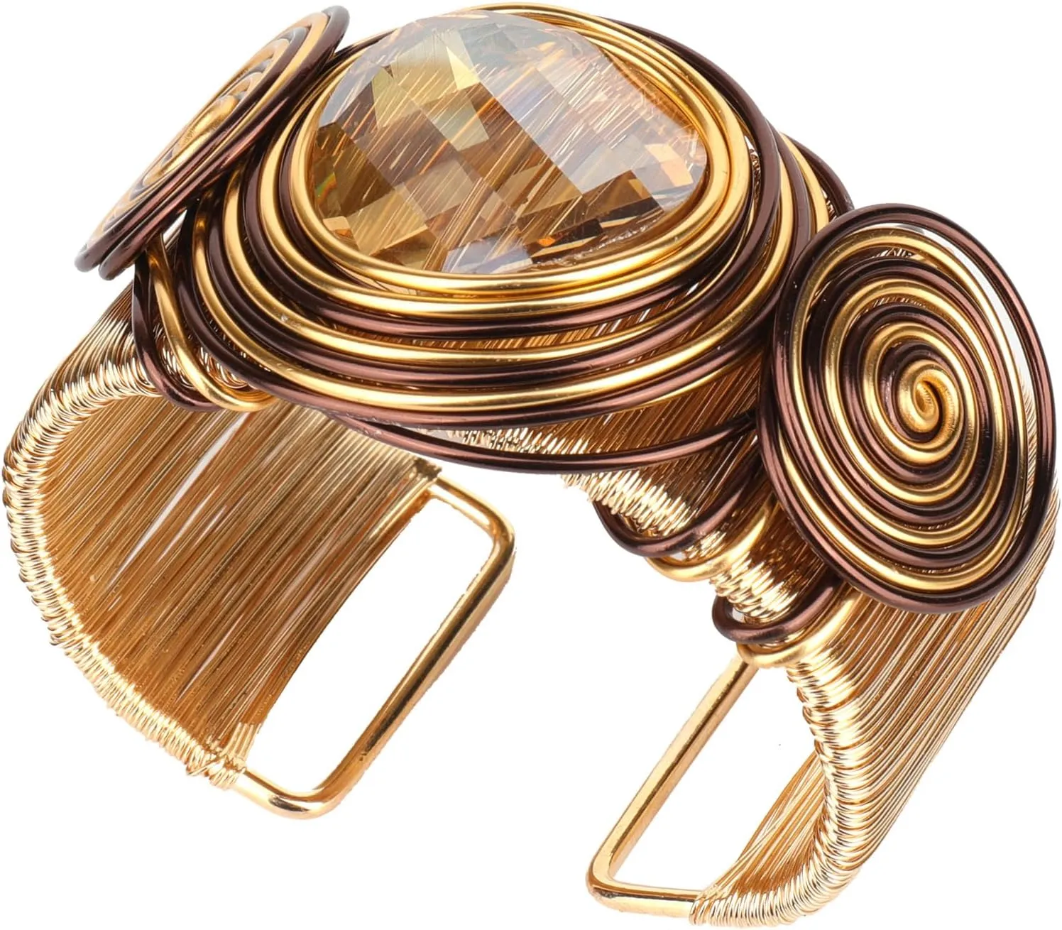 Chunky Gold Cuff Bracelets for Women Stack Silver Bracelet Vintage Bohemian Indian Bangles for Women Adjustable Open Wide Gold Bangle Bracelet Trendy Statement Jewelry