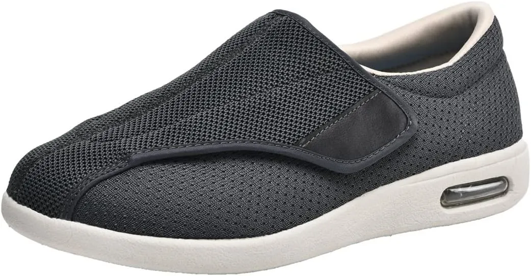 Diabetic Slippers for Women Men Memory Foam Arthritis Edema Walking Shoes Adjustable Swollen Feet Indoor Outdoor Shoes