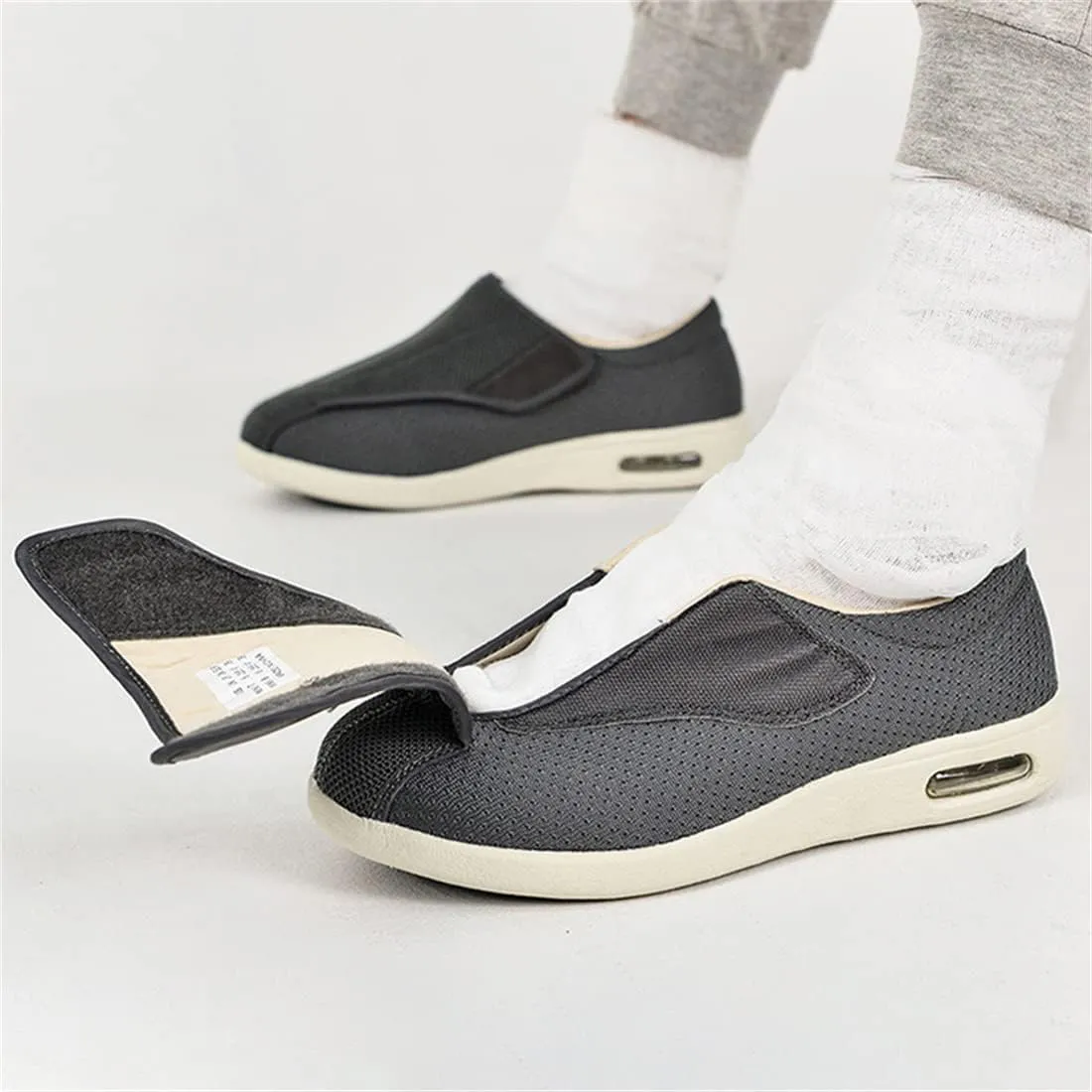Diabetic Slippers for Women Men Memory Foam Arthritis Edema Walking Shoes Adjustable Swollen Feet Indoor Outdoor Shoes