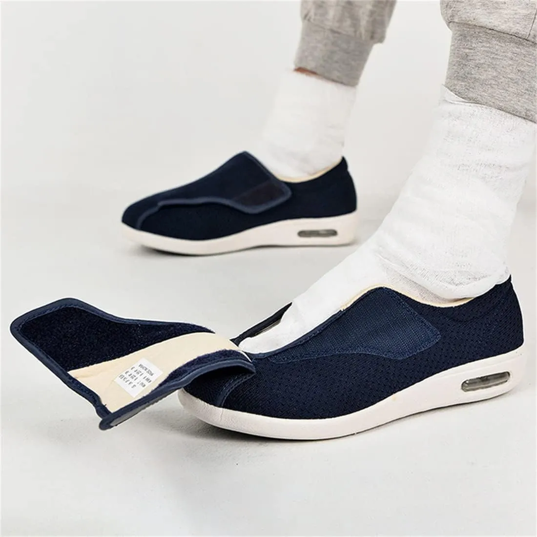 Diabetic Slippers for Women Men Memory Foam Arthritis Edema Walking Shoes Adjustable Swollen Feet Indoor Outdoor Shoes