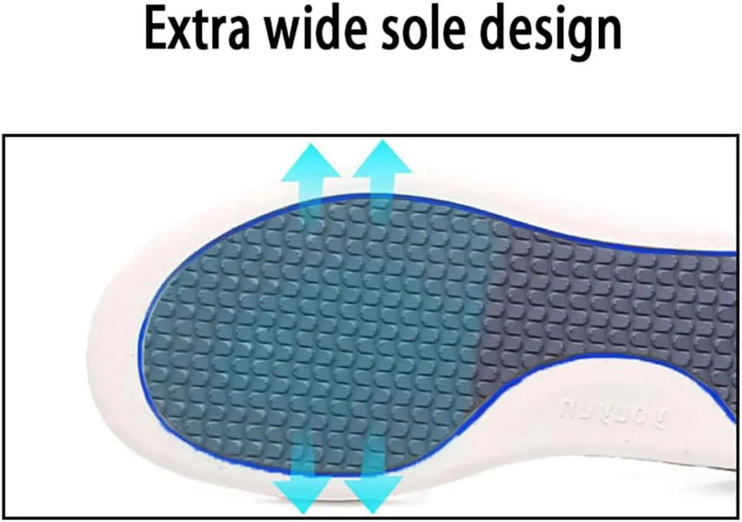 Diabetic Slippers for Women Men Memory Foam Arthritis Edema Walking Shoes Adjustable Swollen Feet Indoor Outdoor Shoes