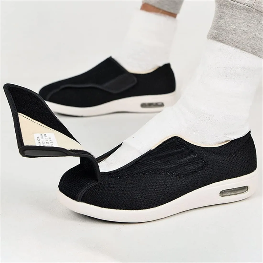 Diabetic Slippers for Women Men Memory Foam Arthritis Edema Walking Shoes Adjustable Swollen Feet Indoor Outdoor Shoes