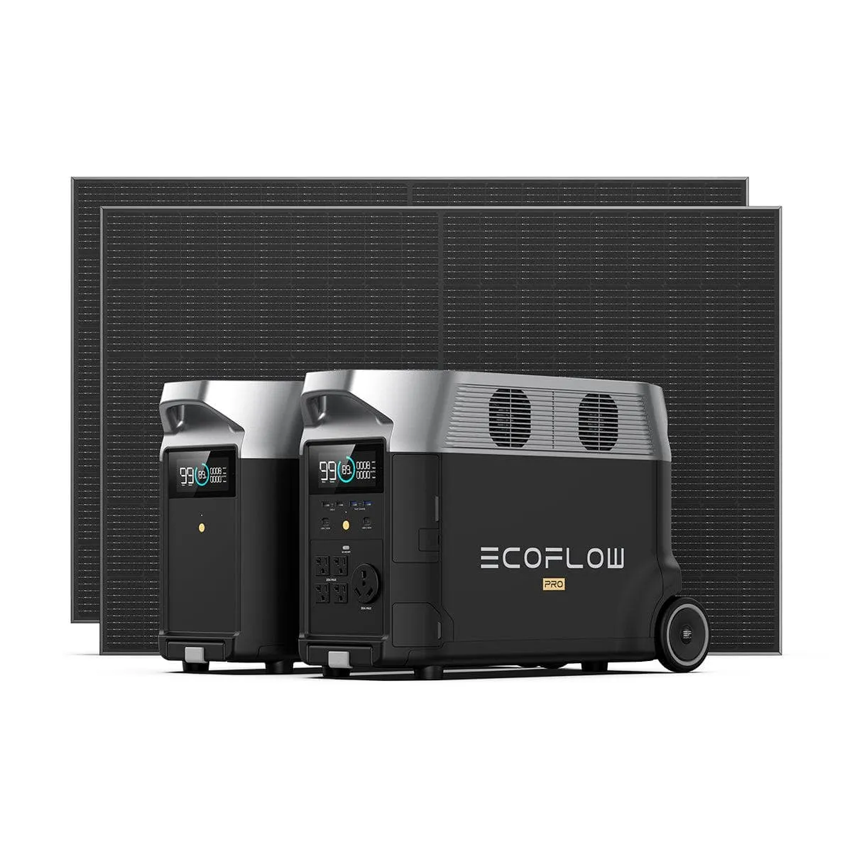 EcoFlow DELTA Pro Portable Power Station   400W Rigid Solar Panel   EcoFlow DELTA Pro Smart Extra Battery