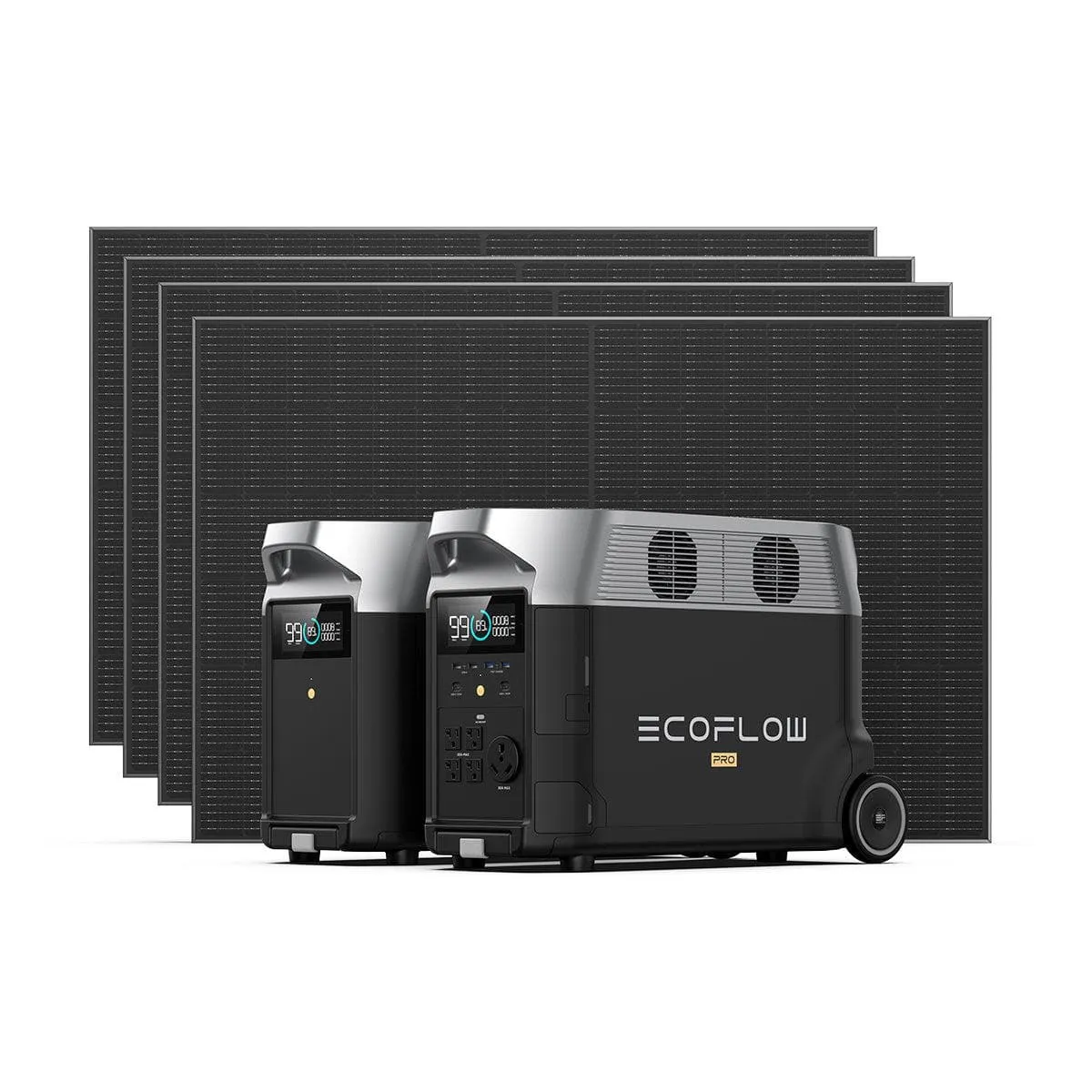 EcoFlow DELTA Pro Portable Power Station   400W Rigid Solar Panel   EcoFlow DELTA Pro Smart Extra Battery