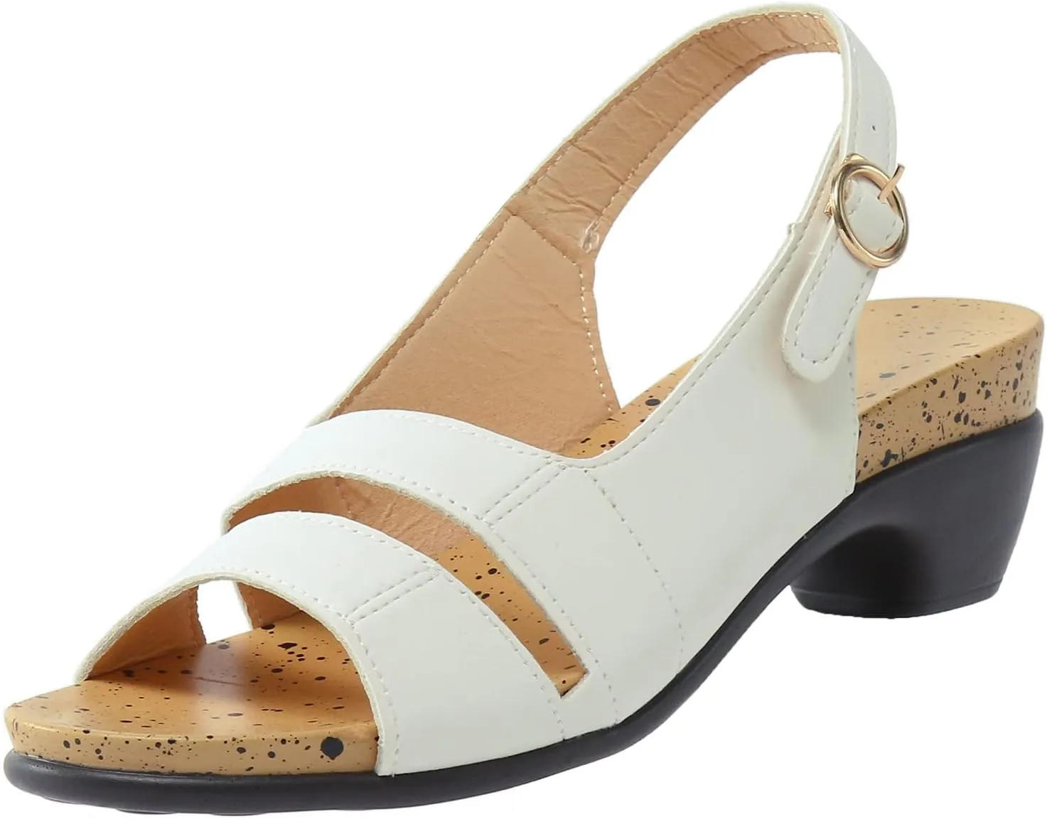 Eduavar Womens Wedge Sandals, Orthopedic Sandals for Women Open Toe Sandals Casual Heel Sandals with Ankle Strap