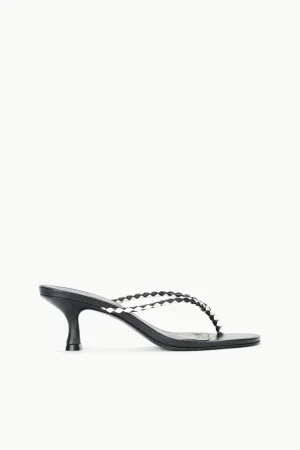 FREJA KITTEN HEEL | BLACK PAPER