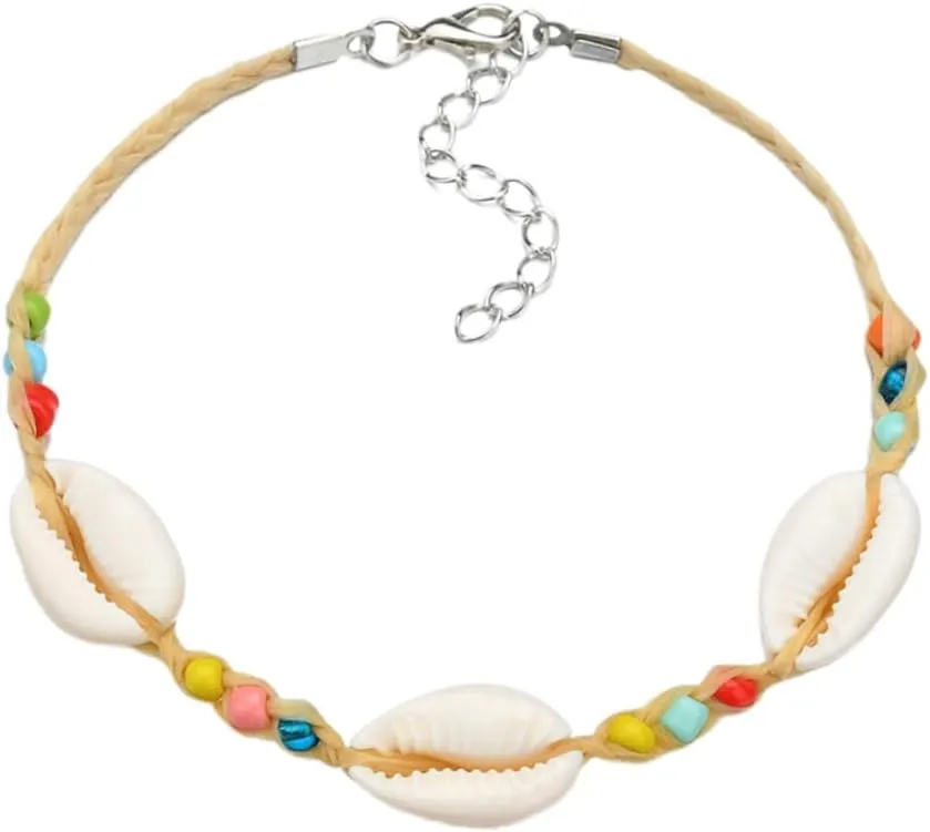 Gatuida Style Bracelet Shell Beaded Chunky Anklet Women Wrist Decoration Fashion Bangle Wrist Chain