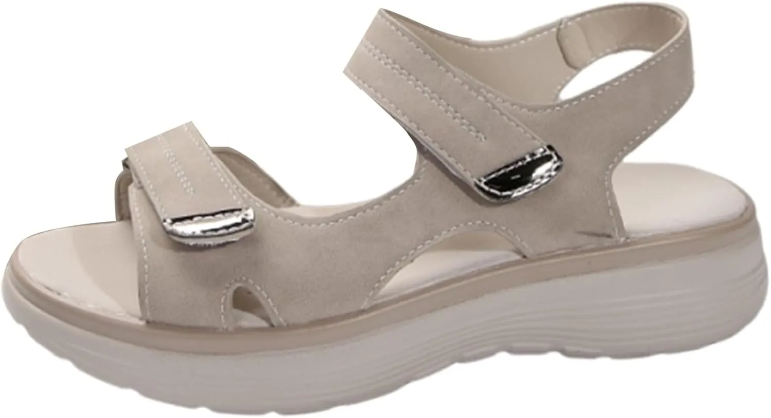 Hiking Sandals Women Arch Support Wide Width Sport Sandals Ankle Buckle Orthopedic Sandals Outdoor Work Summer Shoes
