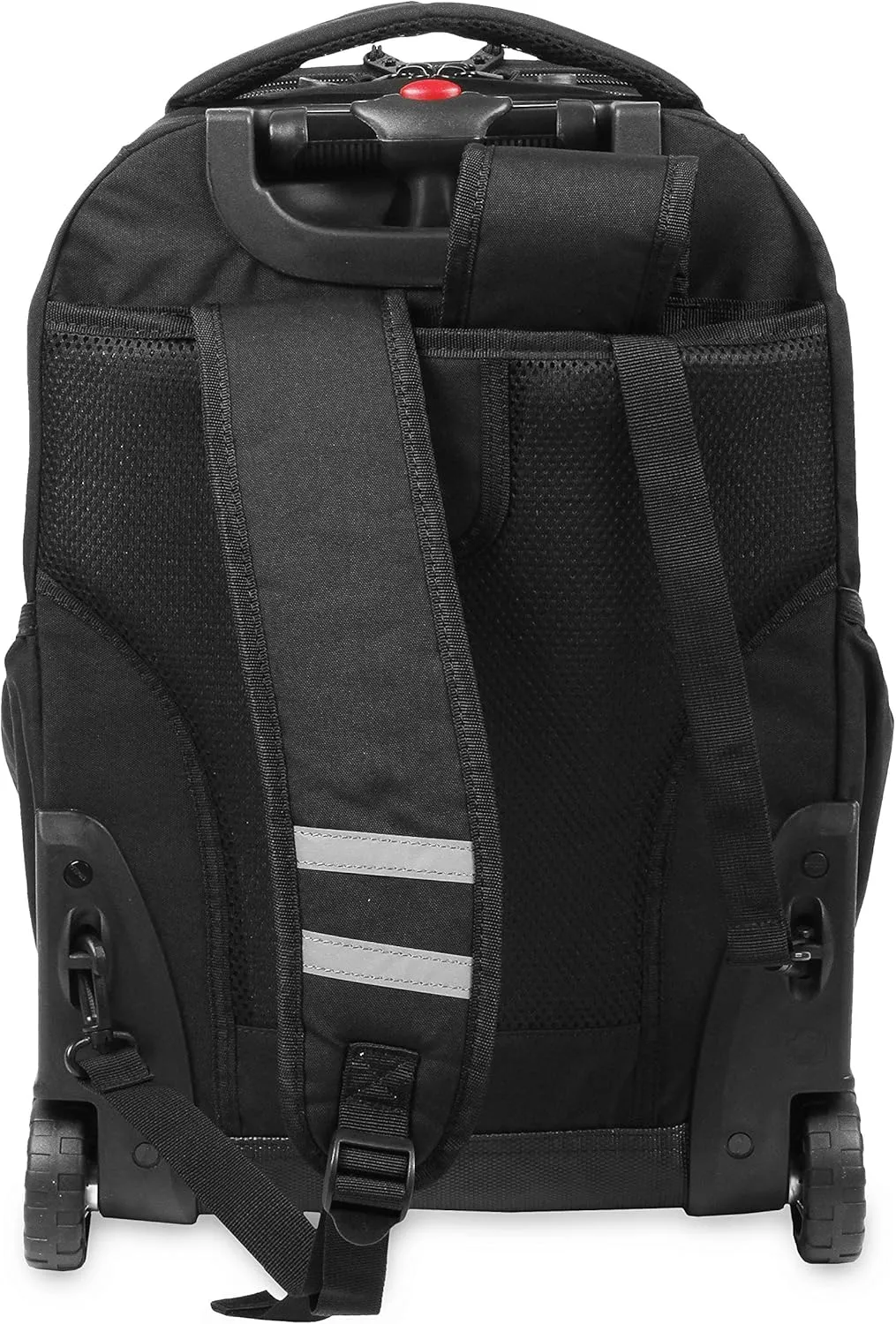 J World New York Unisex Kid's Duo Rolling Backpack with Lunch Box Set, Black, One Size