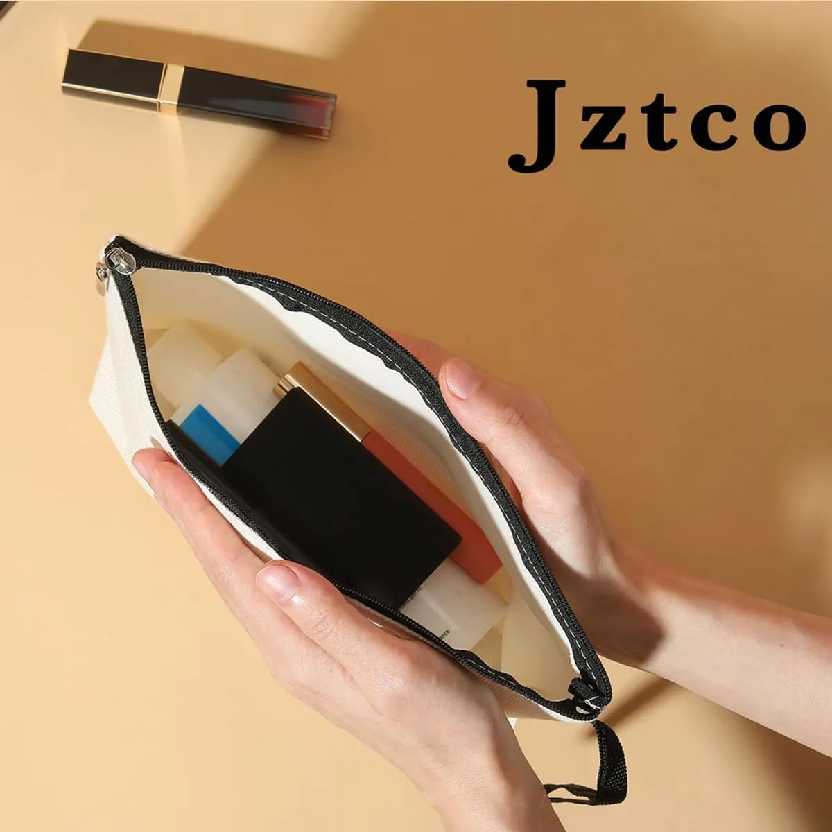 Jztco Cat Mom Gifts: Crescent Moon Makeup Bag for Women - Cat Themed Toiletry Bag for Graduation & Birthday Gifts