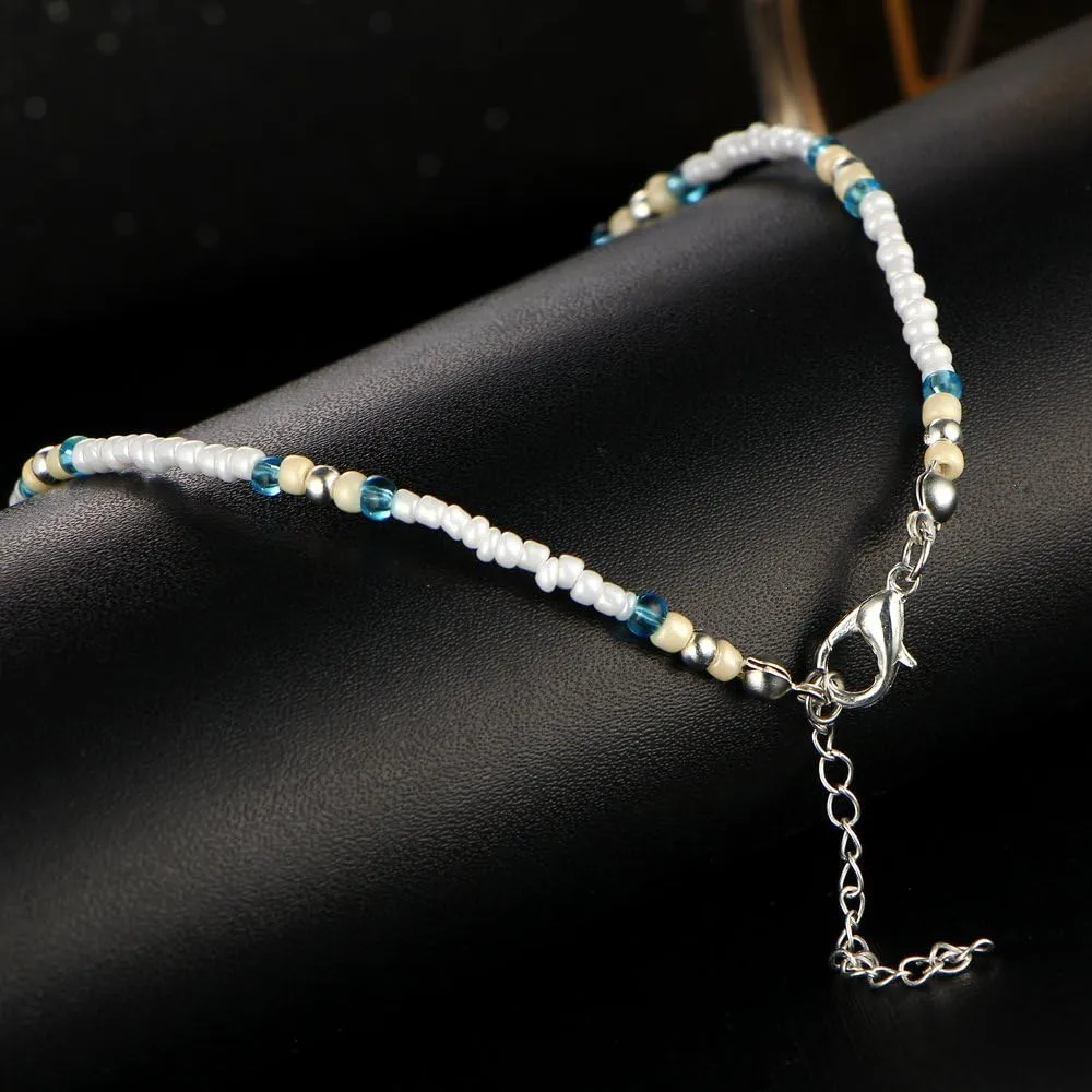 kelistom Boho Anklet Bracelet for Women Handmade Elphant Sun Turtle Shell Ankle Bracelets Summer Foot Jewelry