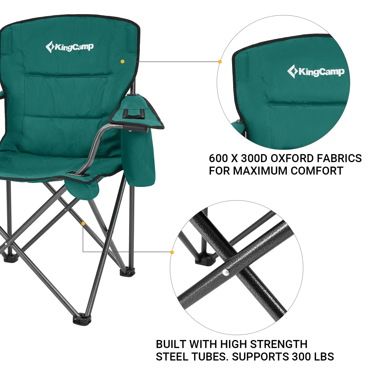 KingCamp Oversized Outdoor Camping Folding Chair