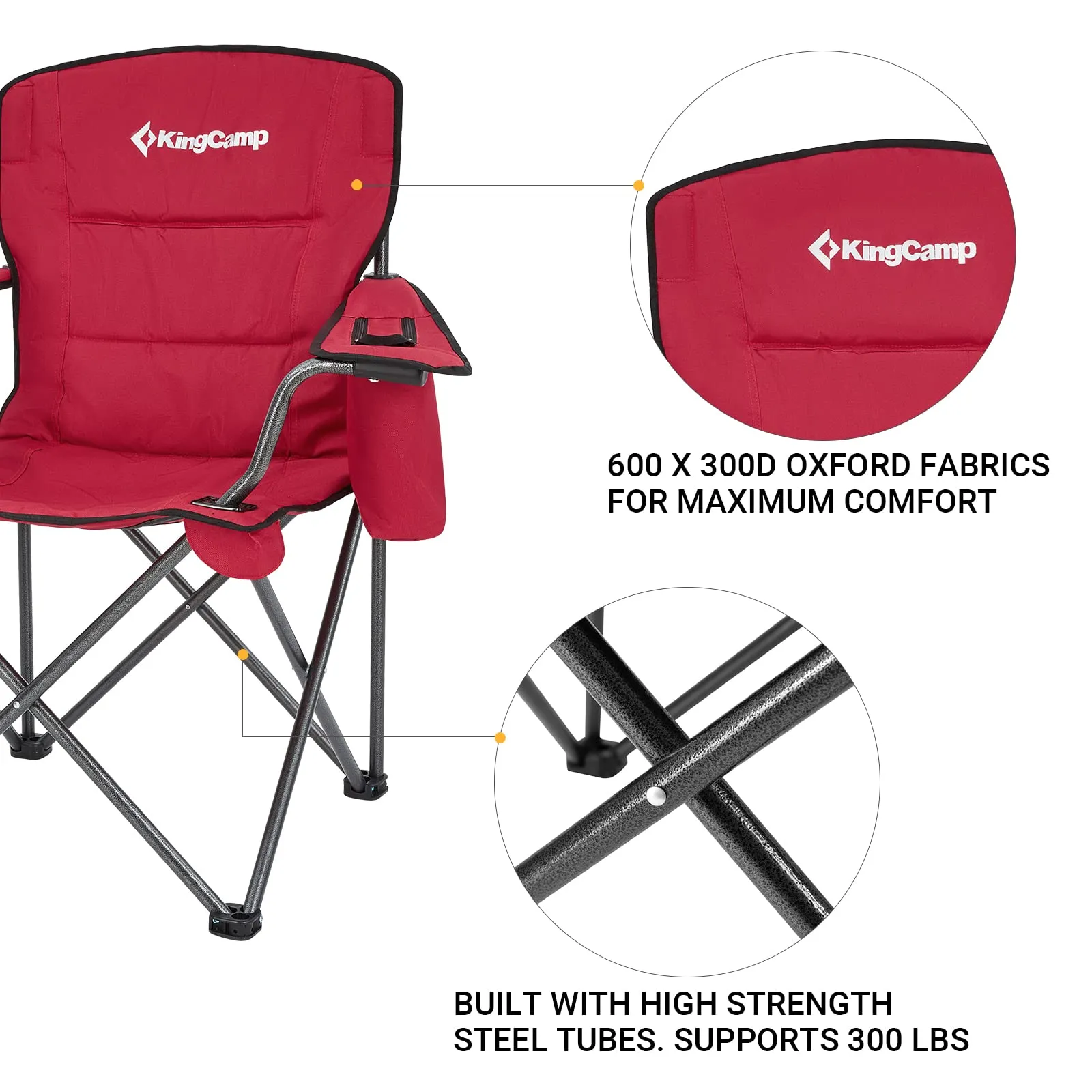 KingCamp Oversized Outdoor Camping Folding Chair