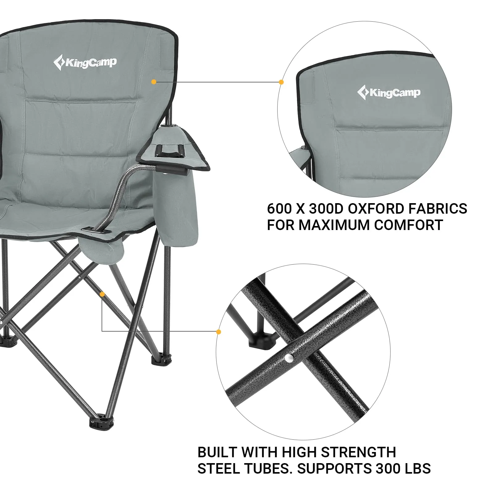 KingCamp Oversized Outdoor Camping Folding Chair