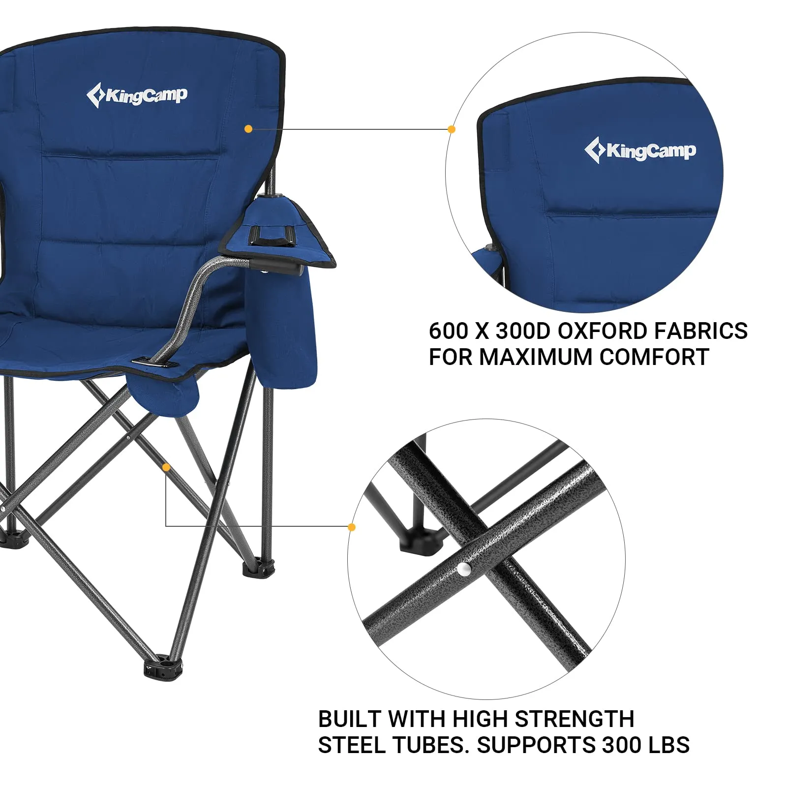 KingCamp Oversized Outdoor Camping Folding Chair