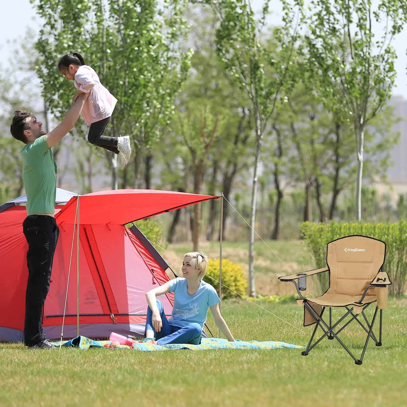 KingCamp Oversized Outdoor Camping Folding Chair