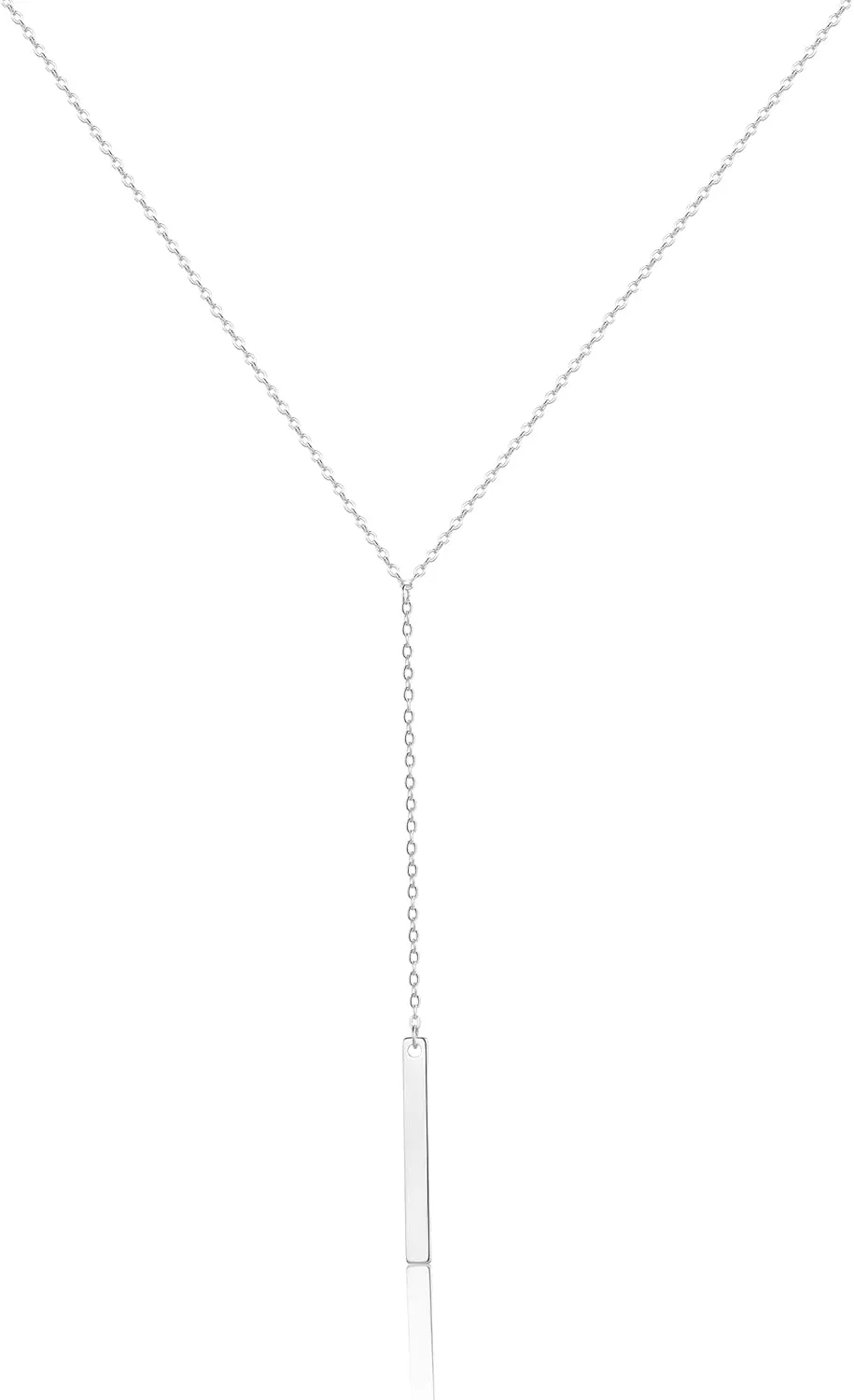 Kyerlyn 14K Gold Plated Zircon Y Lariat Necklaces Long Drop CZ Pendant Y Necklace for Women Dainty Diamond Chain Necklace Fashion Jewelry