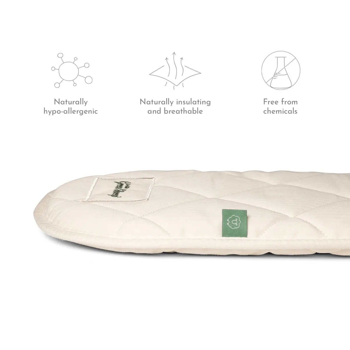 Natural Moses Basket Mattress