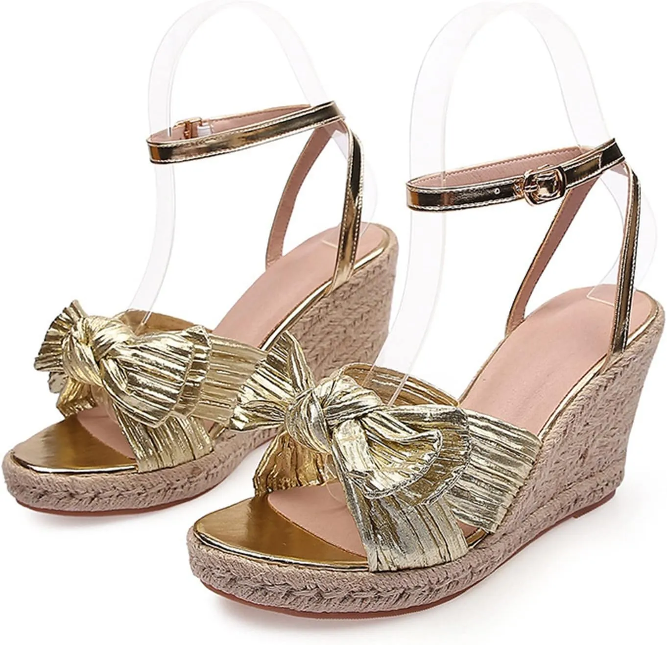 Platform Sandals Women Square Toe Minimalist Slide Wedges with Leather Straps and Low Block Heel for Casual Beach Wear Orthopedic Sandal Beach Dressy Flip Flops for Wide Toe 2025 Spring