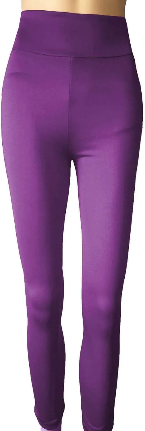 Ruziyoog Yoga Pants for Women Stretch Soft High Waist Leggings Tummy Control Workout Fitness Tights Solid Color Activewear