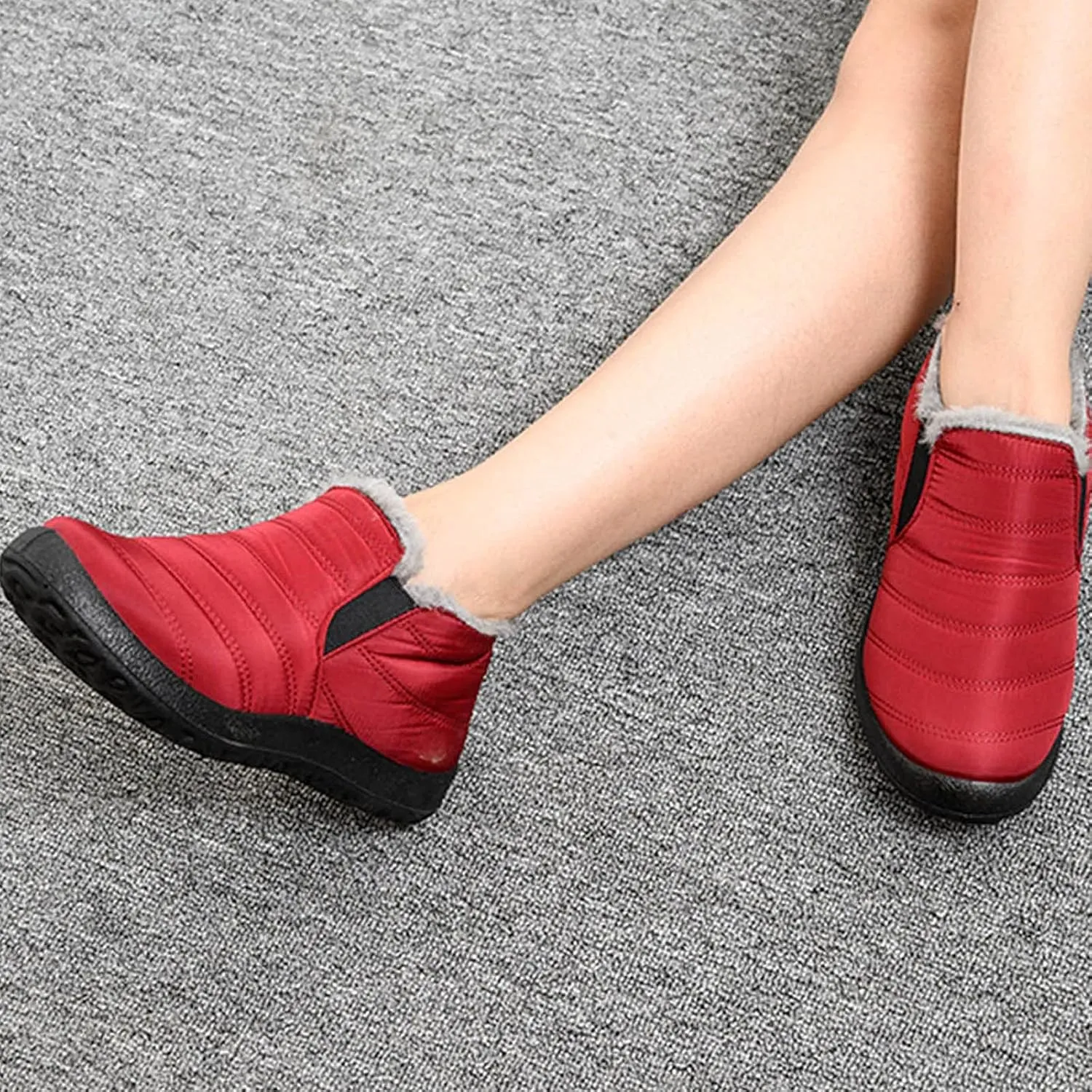 Snow Boots for Women Cute Tall Winter Snow Boots Women Waterproof Womens Zippered Snow Boots Waterproof Womens Waterproof Hiking Boots Extra Wide Width Botas Impermeables Para Invierno Mujer