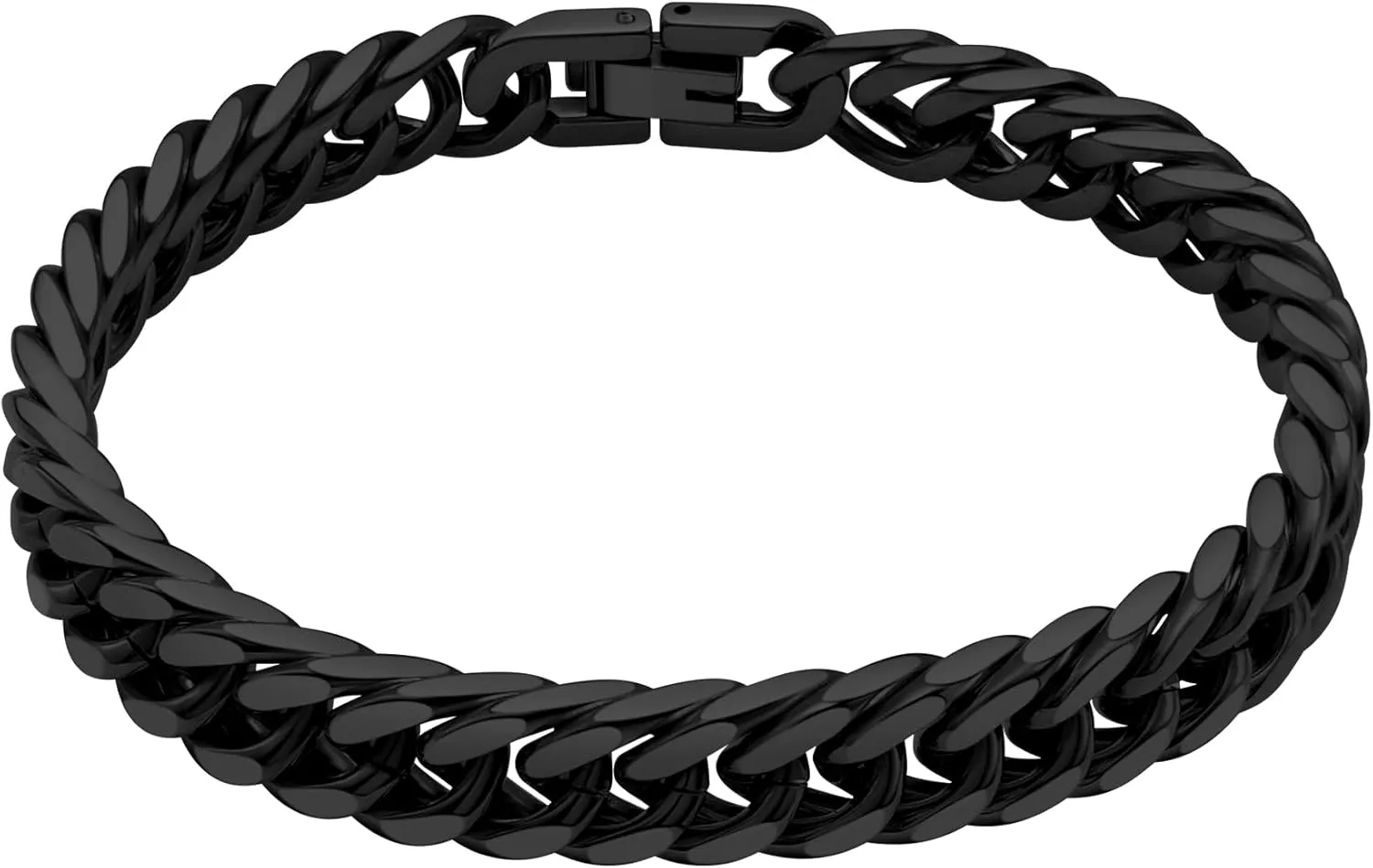 Stainless Steel Men Cuban Link Chain Bracelets??5/7/9/13mm Width, 7.5/8.3/9 Inch Length, 18K Gold/Black Plated/Stainless Steel Curb Chain Wrist Bracelets for Men Women, with Gift Box