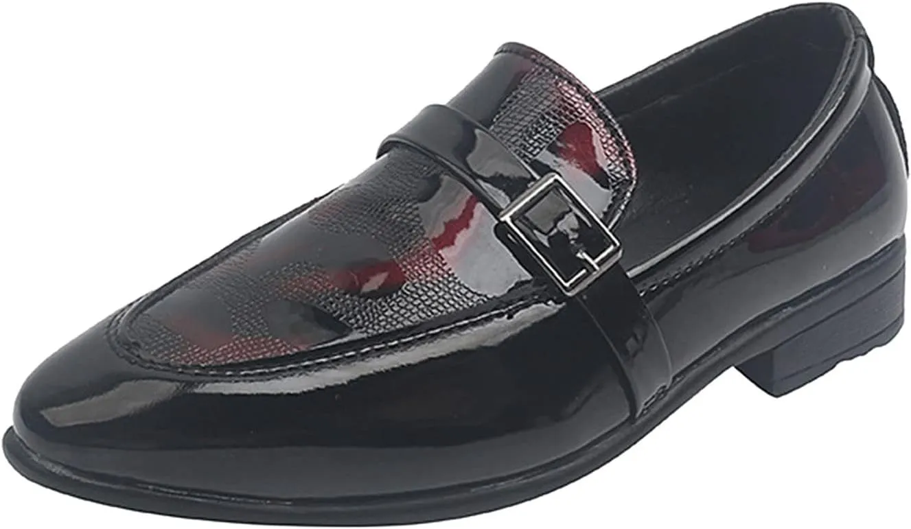 Summer and Autumn Fashion Boys Casual Leather Shoes Solid Color Lace Up Pointed Lace Up Dress Shoes Infant