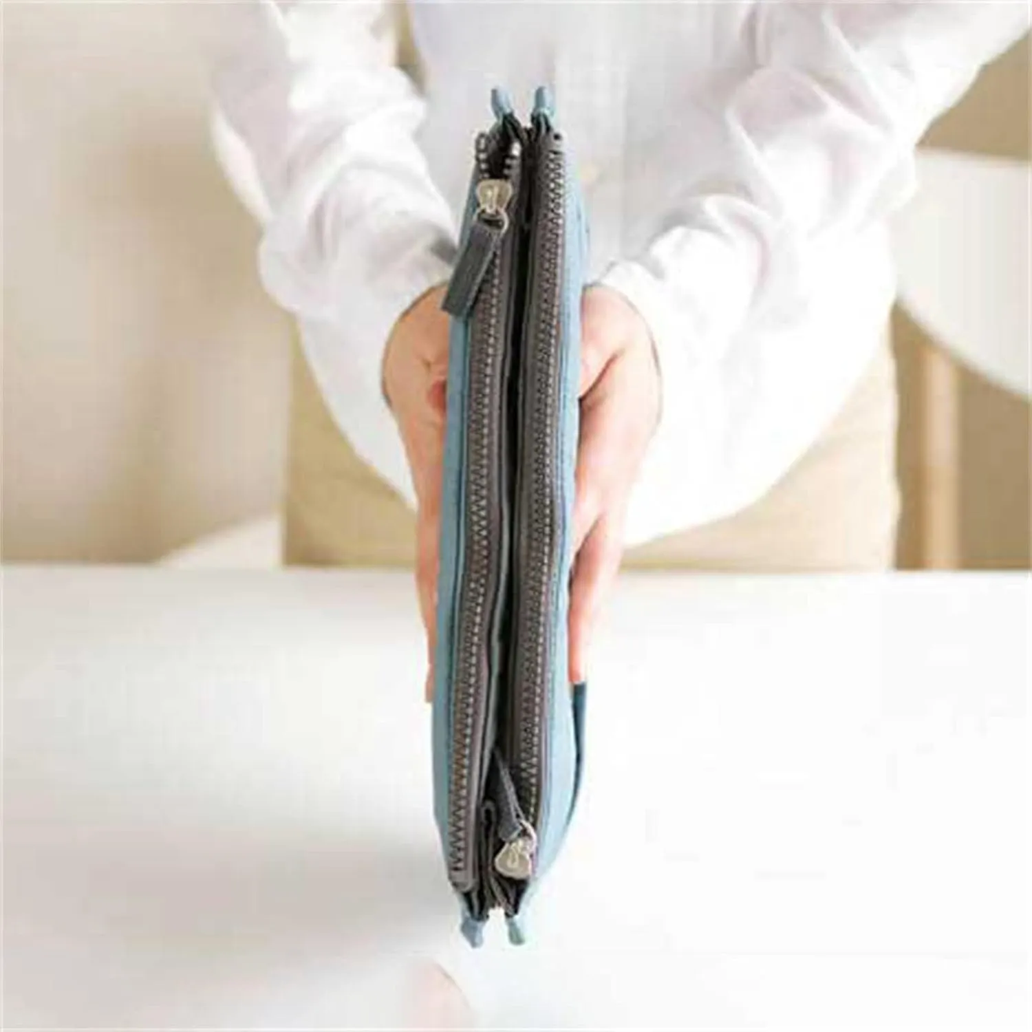 Travel Toiletry Bag Handheld Double Zipper Cosmetic Bag Multifunctional Toiletries Storage Bag Bag In Pocket Storage Bag Travel Storage Bag Bathroom Storage Bag Makeup Bag