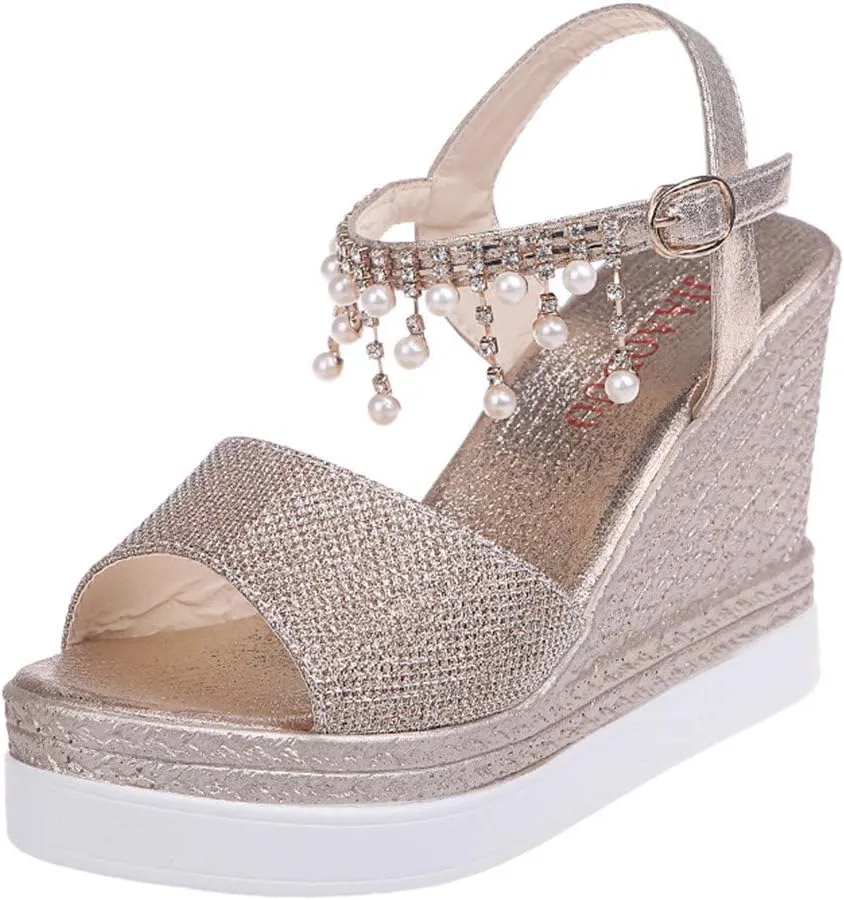 Wedge Sandals for Women Water Resistant Synthetic Upper with Quick Dry Straps and Non Slip Sole for Wet Environments Orthopedic Sandal Beach Dressy Flip Flops for Wide Toe 2025 Spring