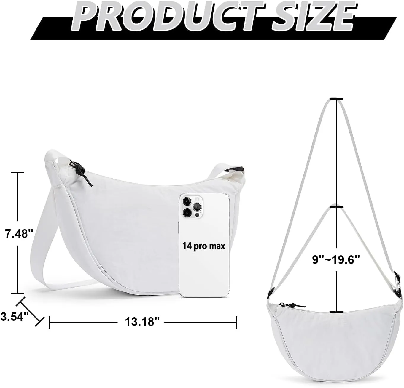 WESTBRONCO Fanny Packs for Women Men, Belt Bag with 4 Zipper Pockets, Fashion Waist Packs, Lightweight Crossbody Bags with Adjustable Strap for Workout/Running/Hiking
