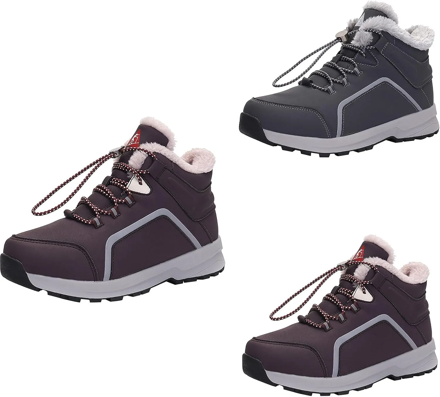 Winter Boots for Women Non Slip Black Snow Boots Women Platform Winter Booties Womens Winter Boots Winter Knee High Boots for Women Waterproof Snow Non Slip