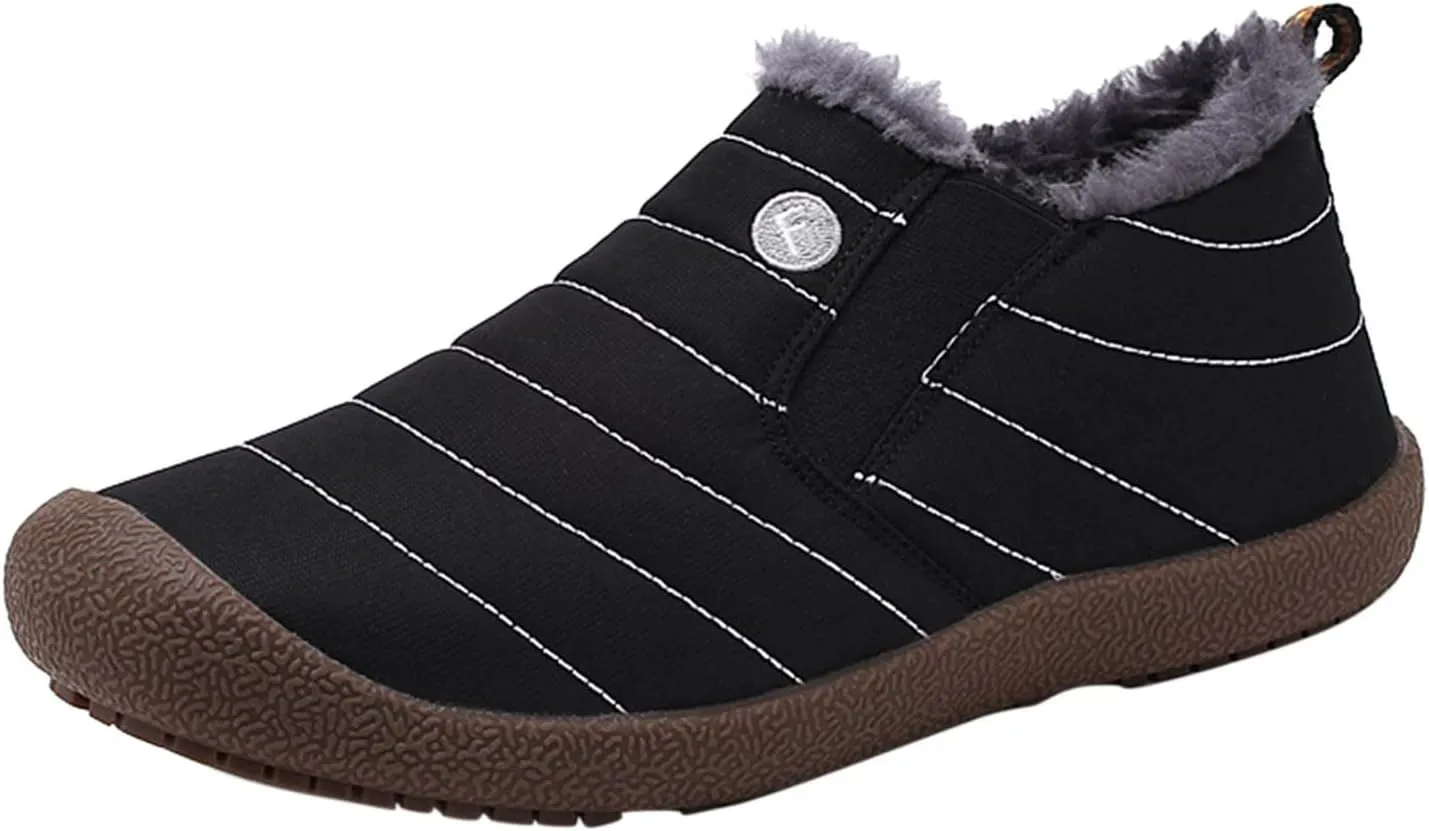 Winter Snow Boots for Women Slip on Womens Tall Pull on Snow Boots Womens Winter Boots Zipper Grey Waterproof Winter Womens Boots Size 10 Botas Termicas Para El Trabajo De Mujer