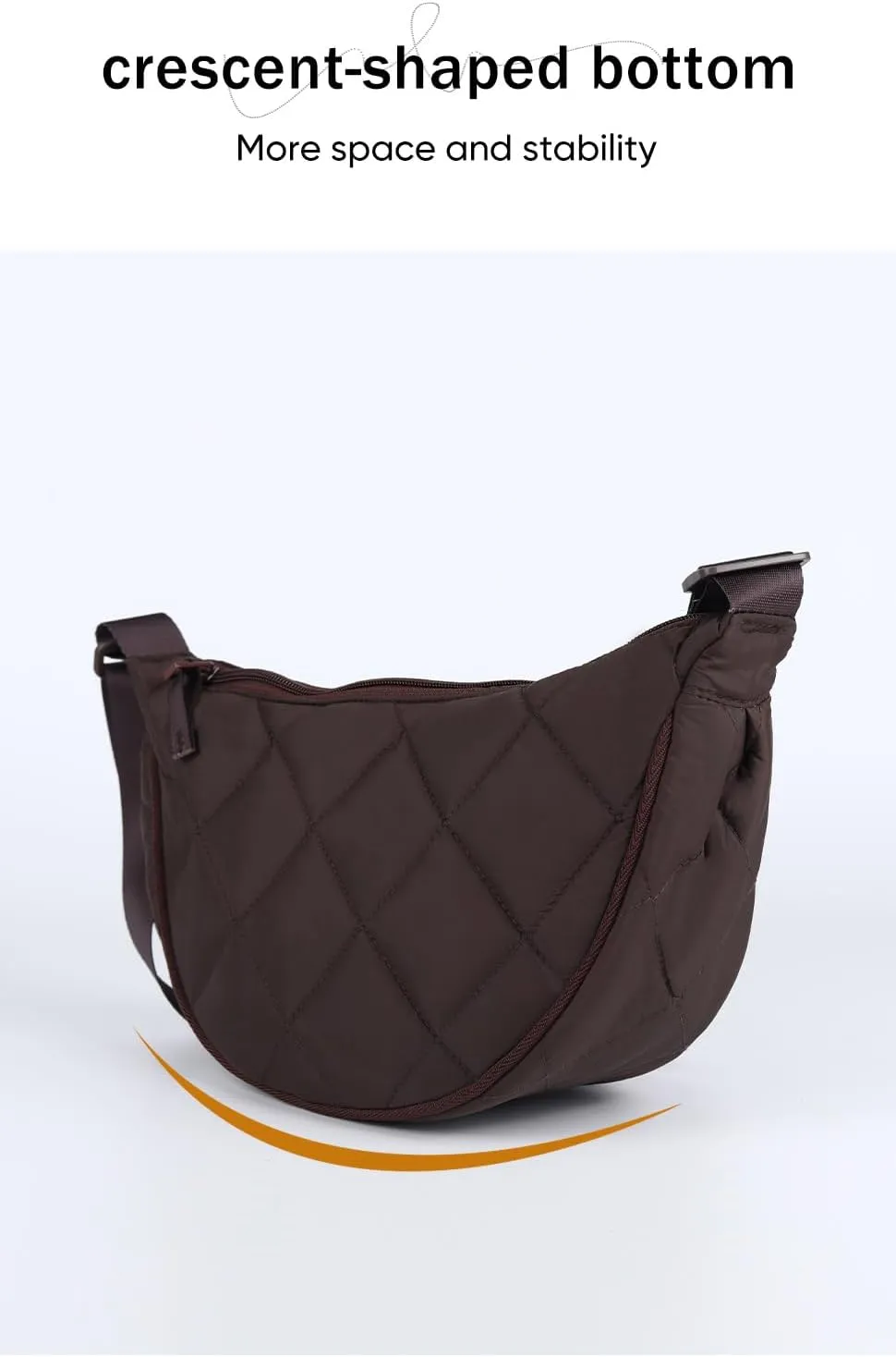 Women Hobo Crossbody Crescent Bag Lightweight Moon Bag