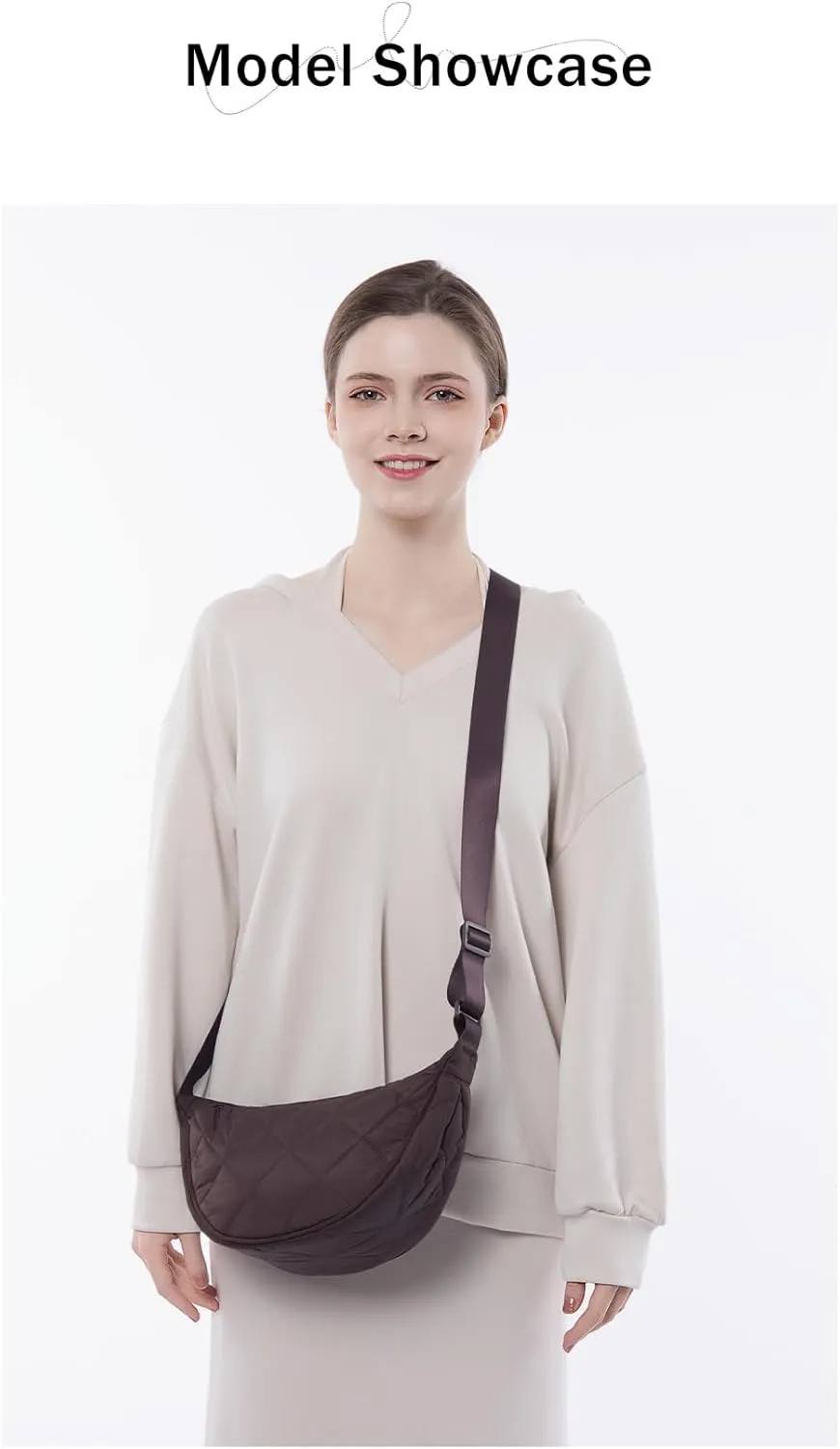 Women Hobo Crossbody Crescent Bag Lightweight Moon Bag
