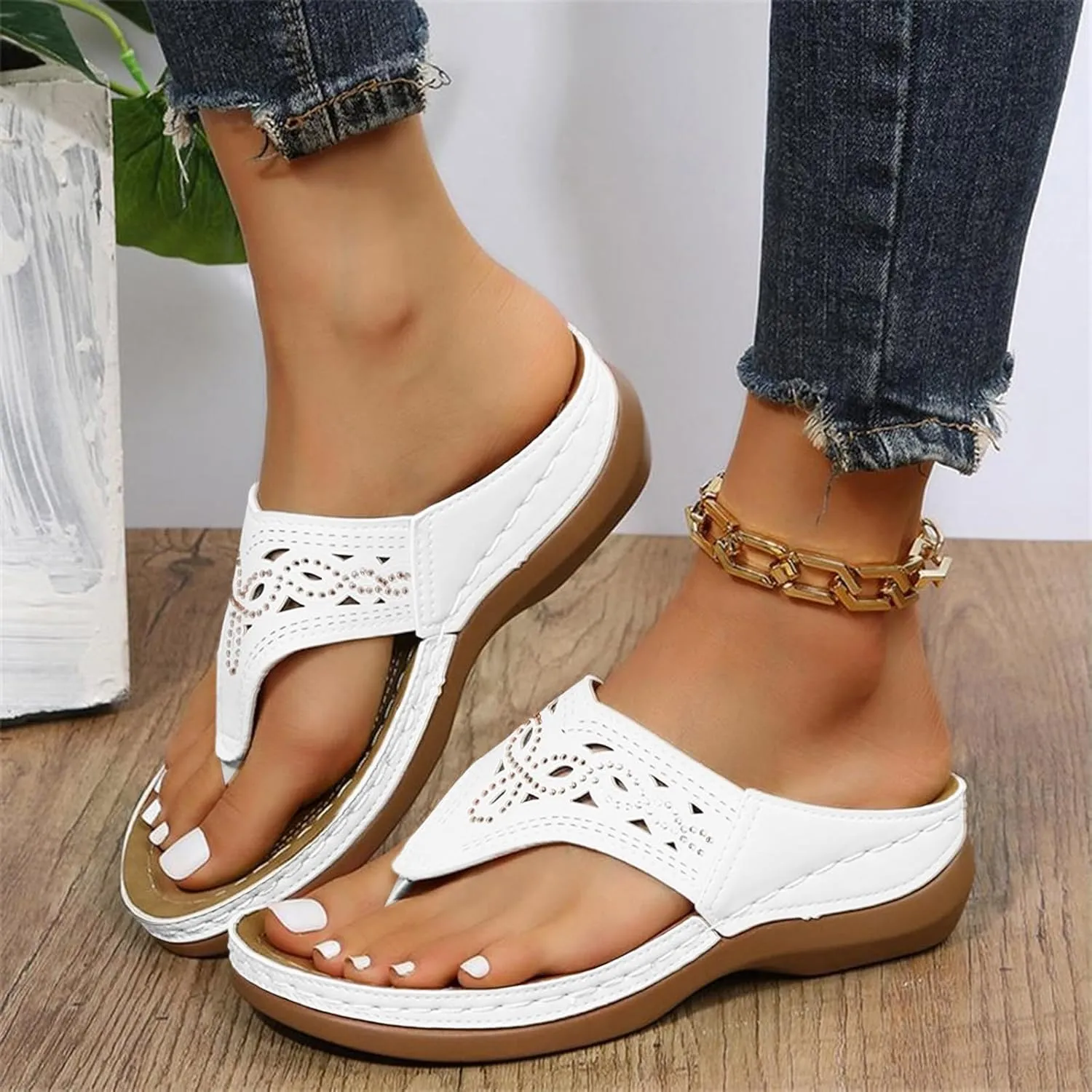Women Orthopedic Sandals,Breathable Mesh Hollow Sports Sandals,Orthopedic Flip-Flops Summer Comfortable Shoes