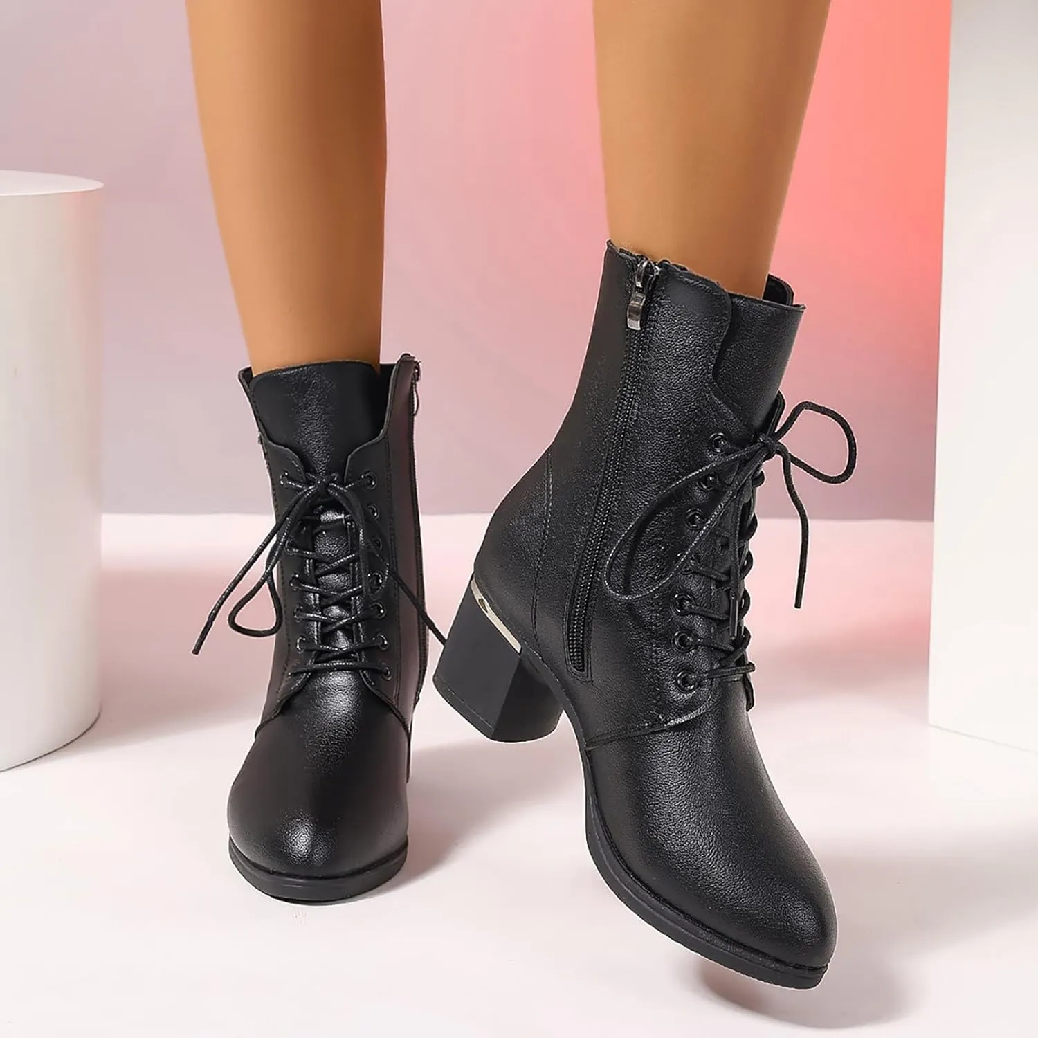 Womens Boots Ankle Ankle Boots for Women Dressy Cute Cowboy Boots for Women Wide Womens Wedge Boots for Women Ankle Booties Wide Width Womens Flat Ankle Booties Black Suede
