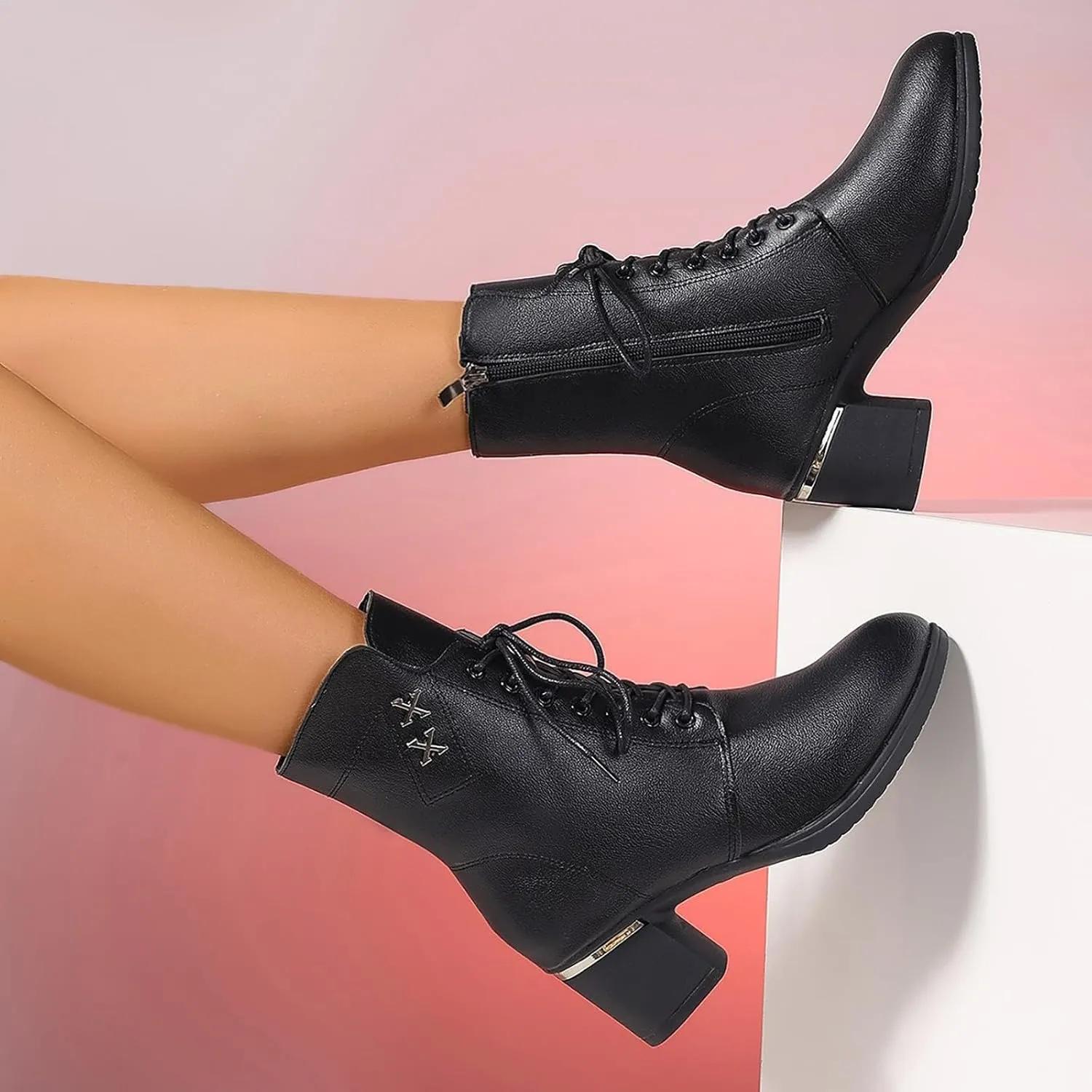 Womens Boots Ankle Ankle Boots for Women Dressy Cute Cowboy Boots for Women Wide Womens Wedge Boots for Women Ankle Booties Wide Width Womens Flat Ankle Booties Black Suede