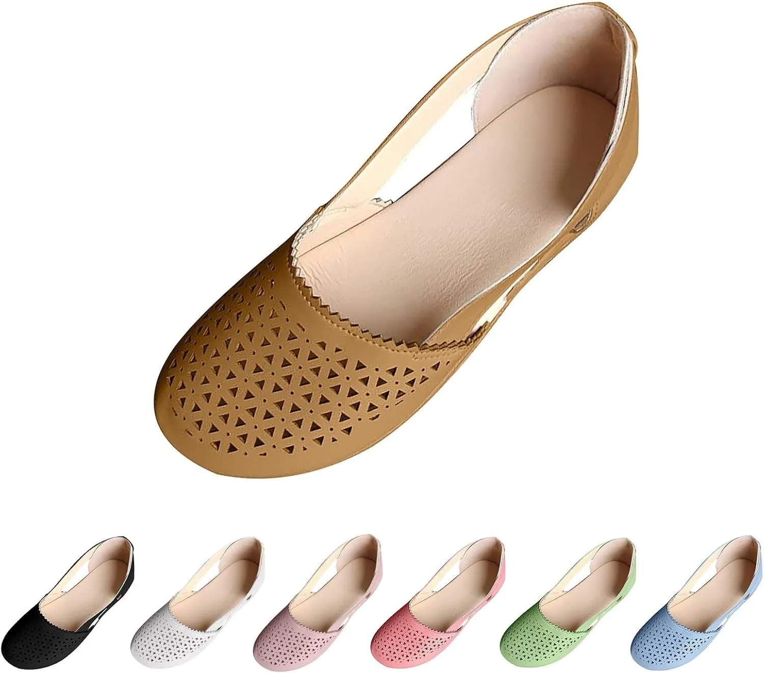 Womens Roman Ankle Strap Cage Closed Toe Flat Sandals Hollow Out Mesh Breathable Wedge Sandals, Summer 2025 Orthopedic Wedges Comfortable Slip On Sandal