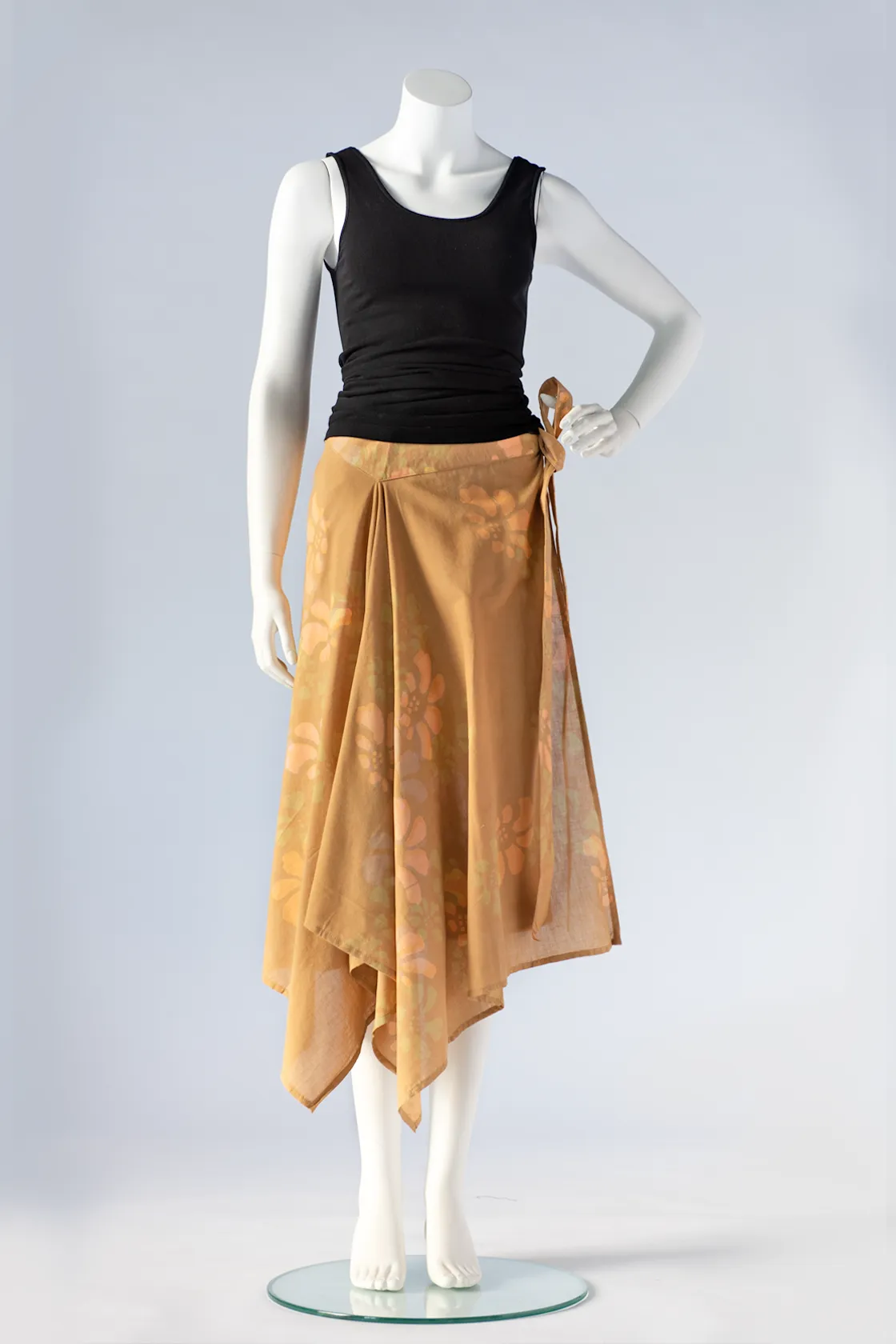 Wrap Skirt in Orange Paradiso