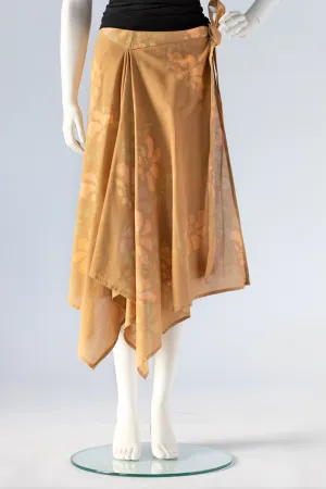 Wrap Skirt in Orange Paradiso