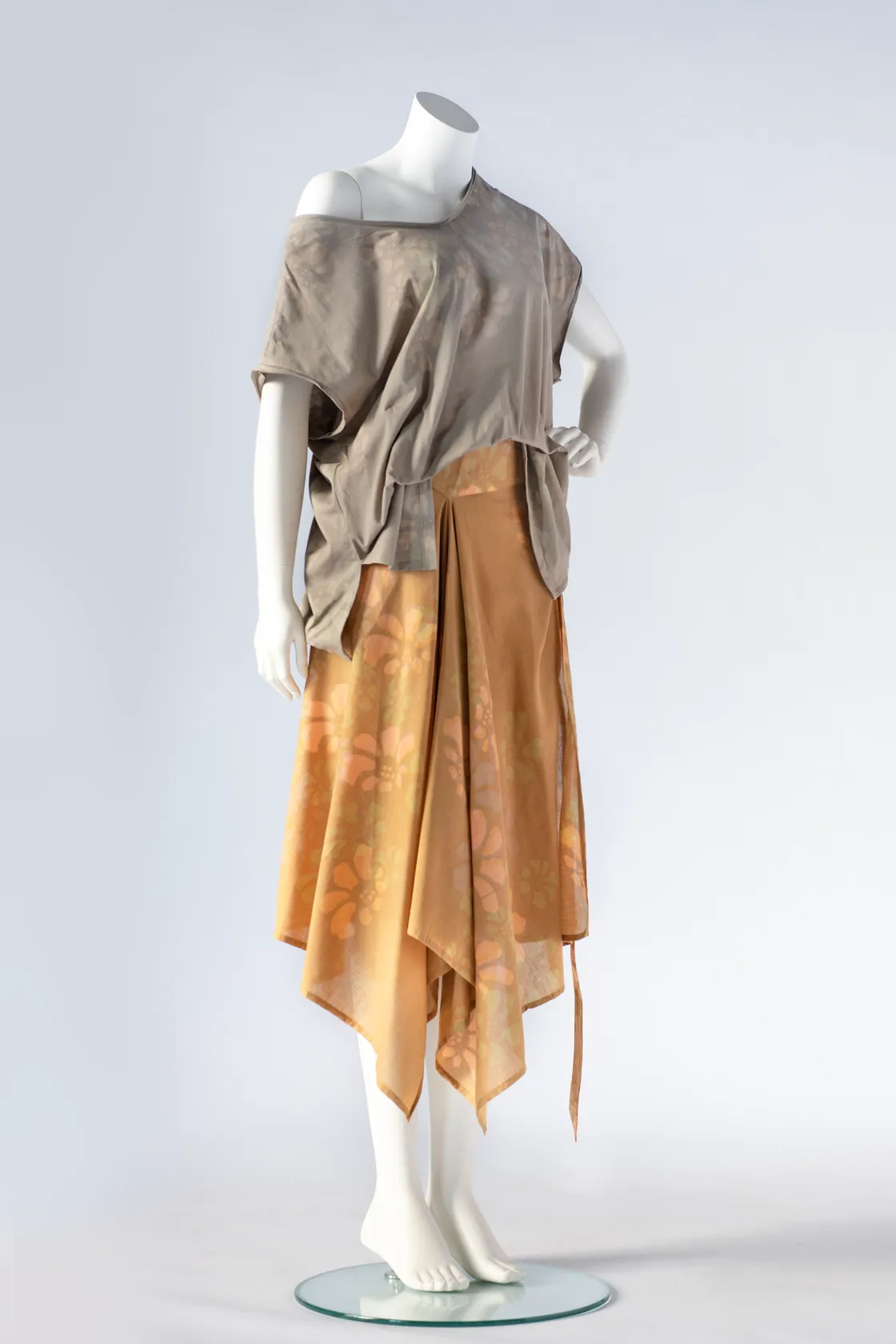 Wrap Skirt in Orange Paradiso