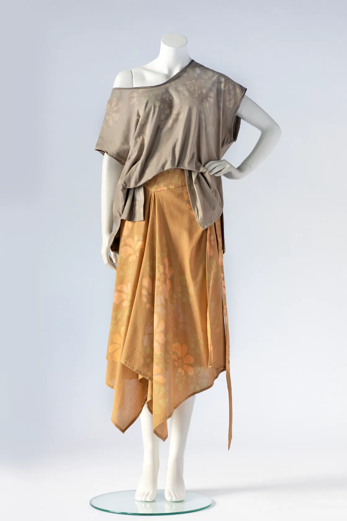 Wrap Skirt in Orange Paradiso