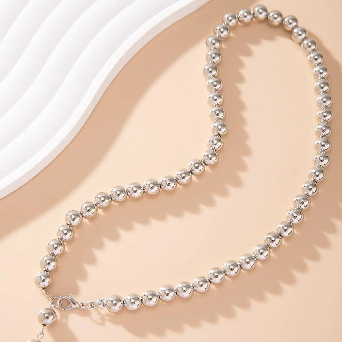 Y 14K Gold Plated Pearl Necklace - Dainty Gold Beaded Pearl Choker Chain Necklace for Women - Prom, Wedding, Bridal, Bridesmaid Jewelry